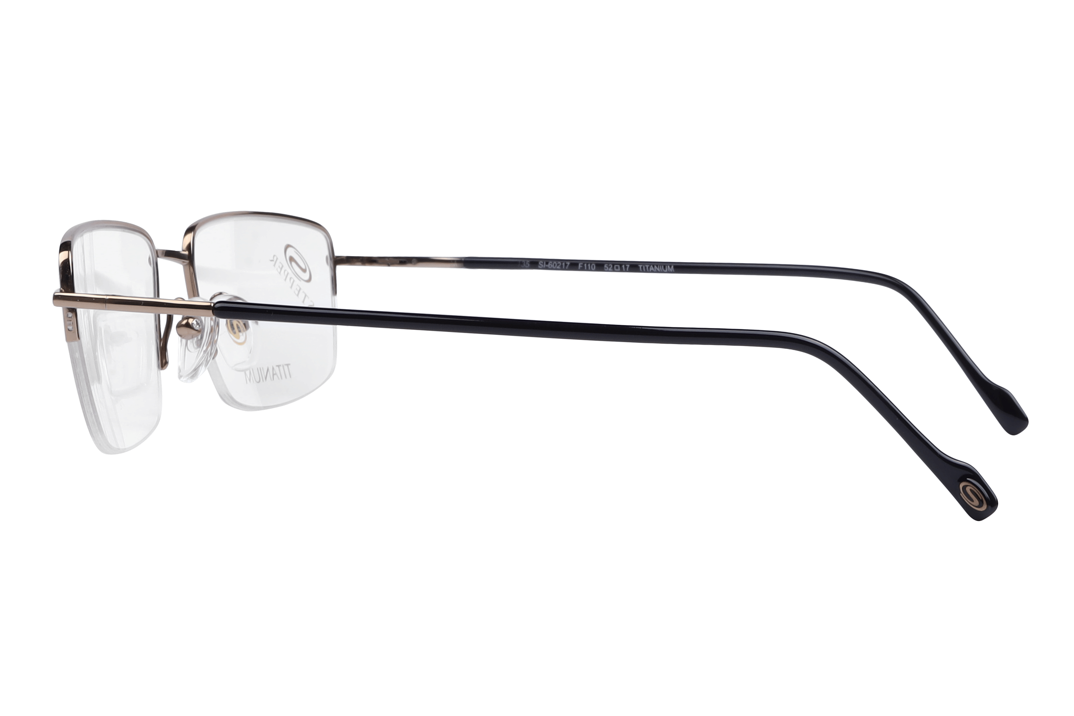 Hans Stepper SI-60127 Frame Gold Unisex Supra Titanium Frame — Gold frame — view 3
