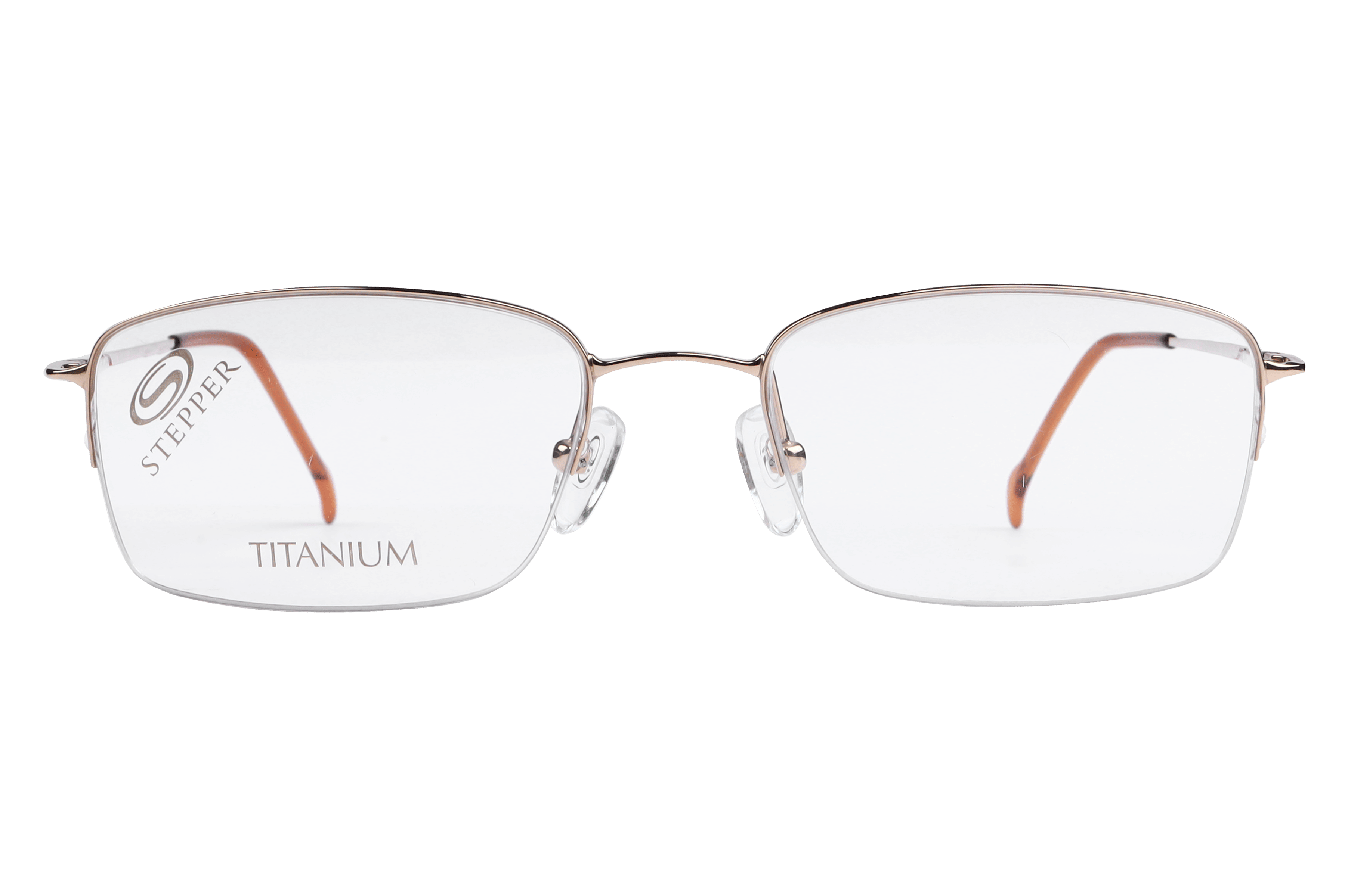 Hans Stepper SI-4031 Frame Gold Unisex Supra Titanium — Black frame