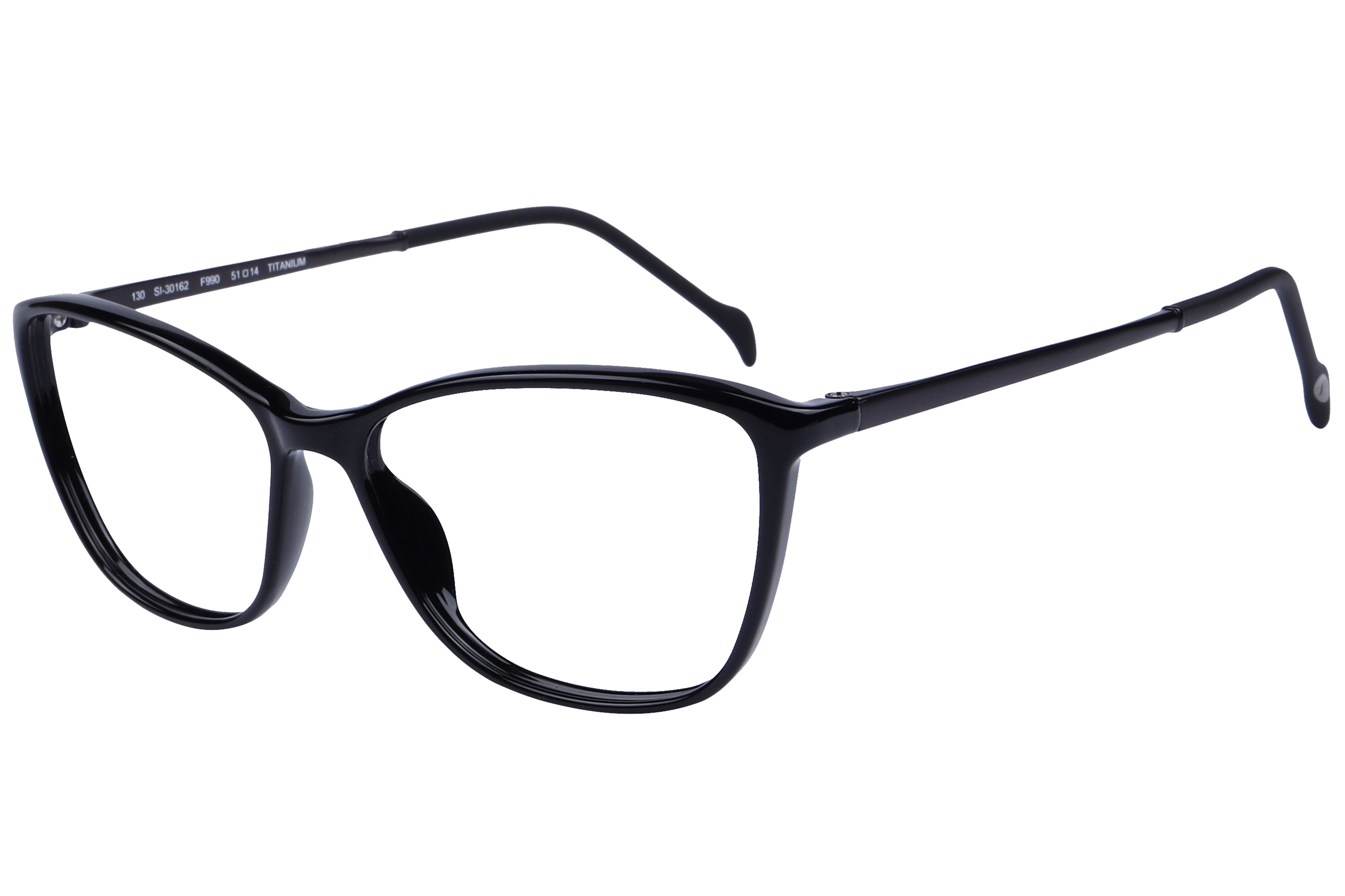 Hans Stepper SI-30162 Frame Black Female Full Titanium — Black frame