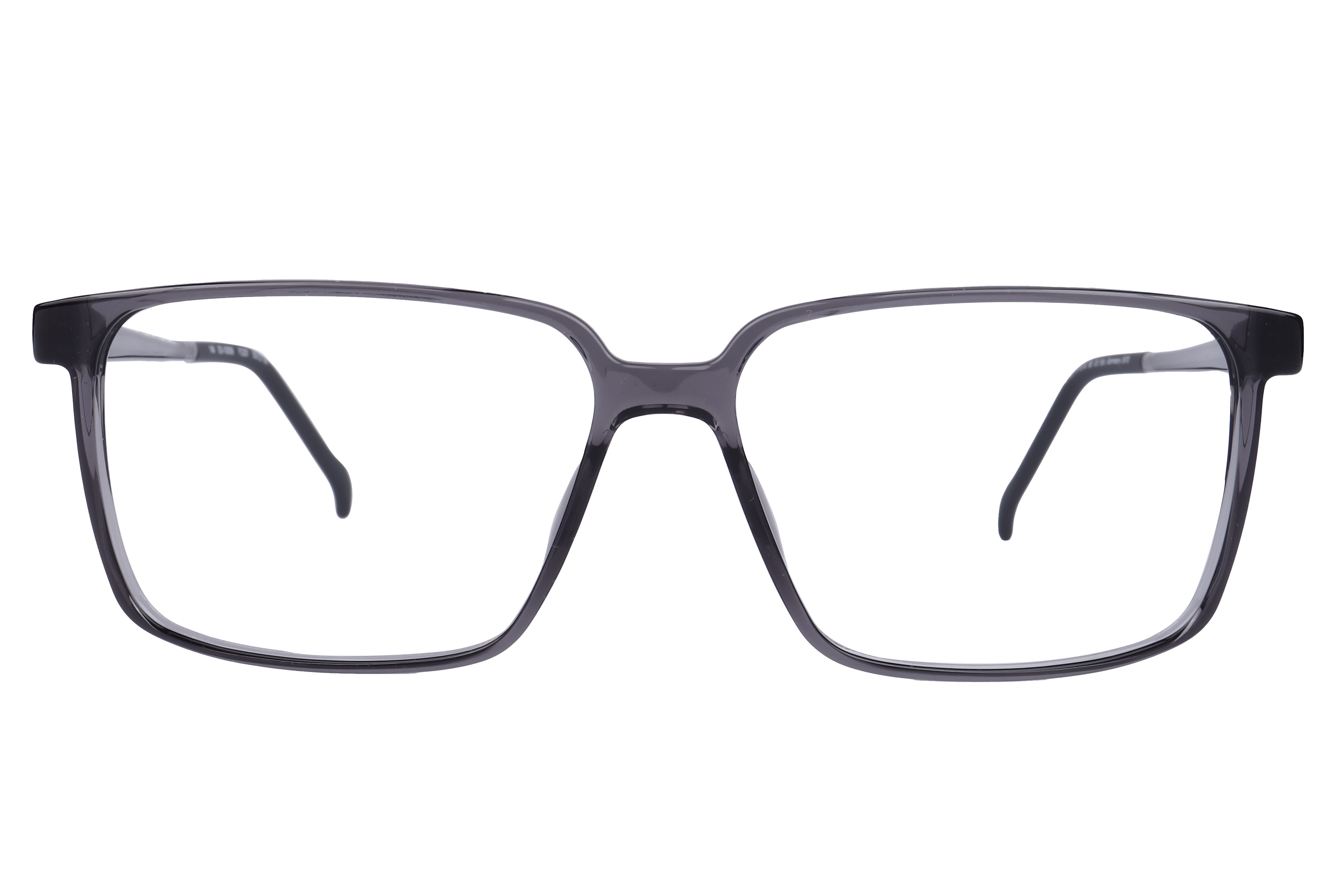 Hans Stepper ES-10008 Frame Transparent Grey Male Full Shell Frame — Transparent Grey frame — view 2
