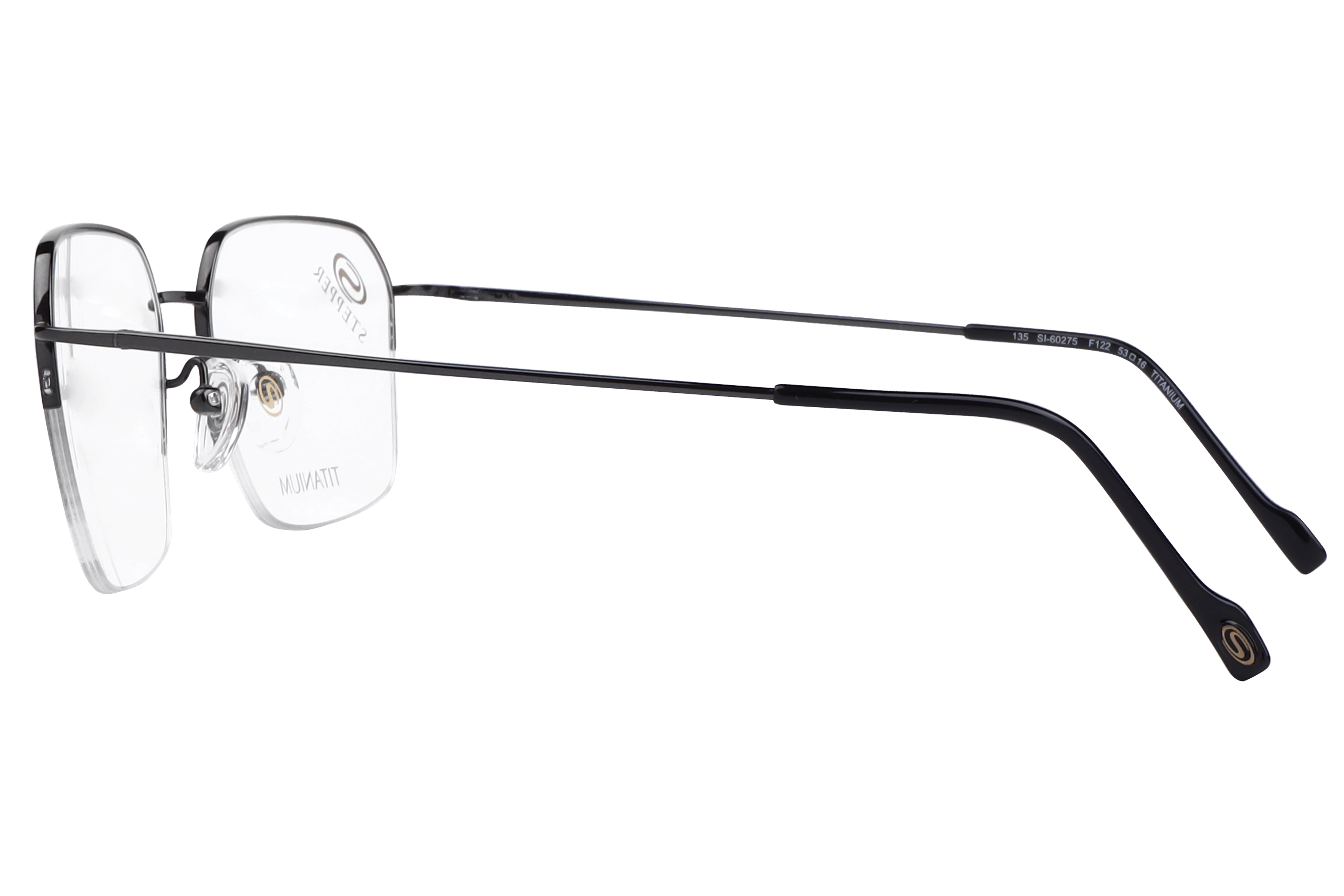 Hans Stepper SI-60275 Frame Gun Metal Male Supra Titanium Frame — Gun Metal frame — view 3