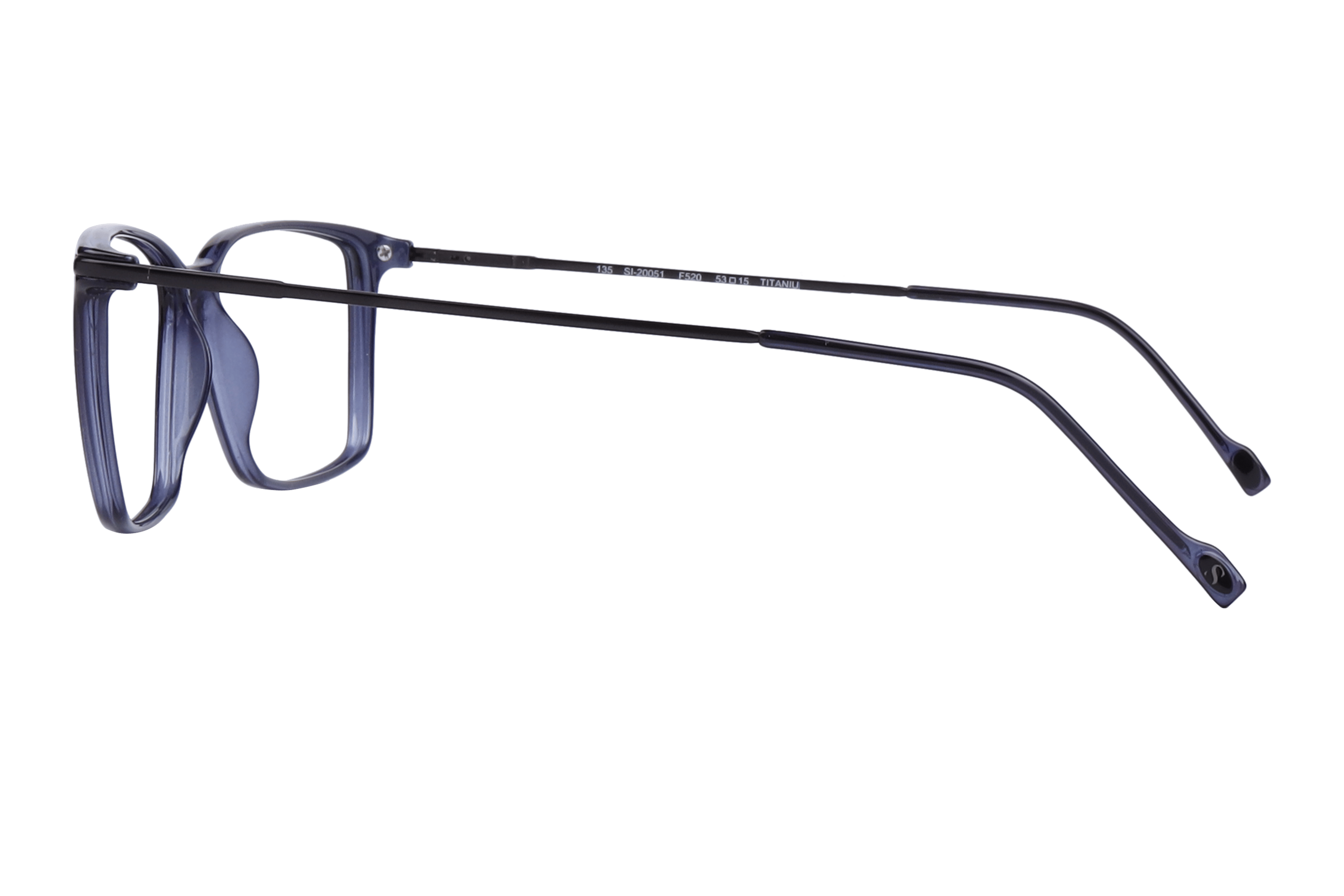 Hans Stepper SI-20051 Frame Blue Unisex Full Titanium Frame — Blue frame — view 3