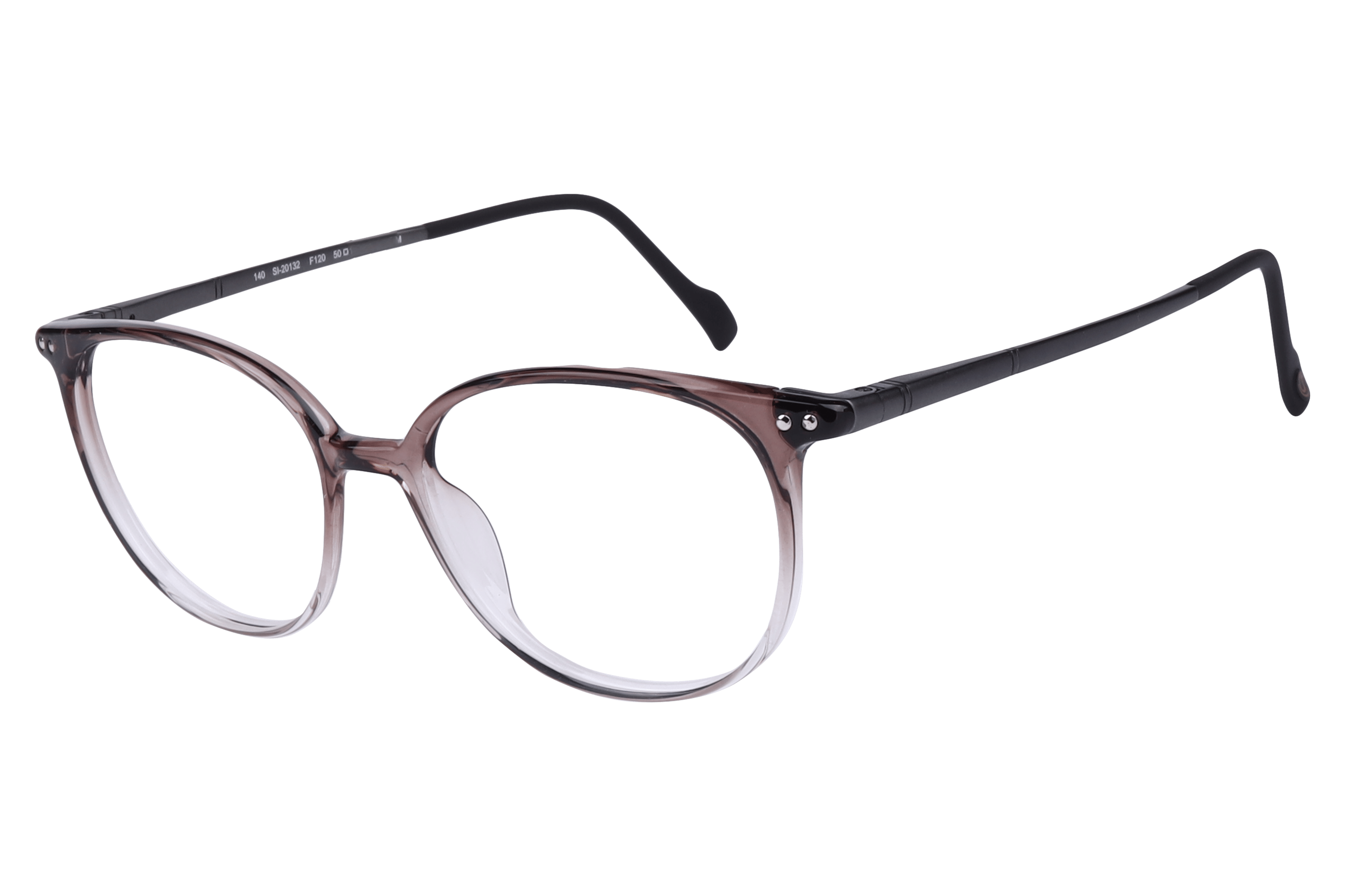 Hans Stepper SI-20132 Frame Transparent Grey Unisex Full Tit Frame — Transparent Grey frame — view 1