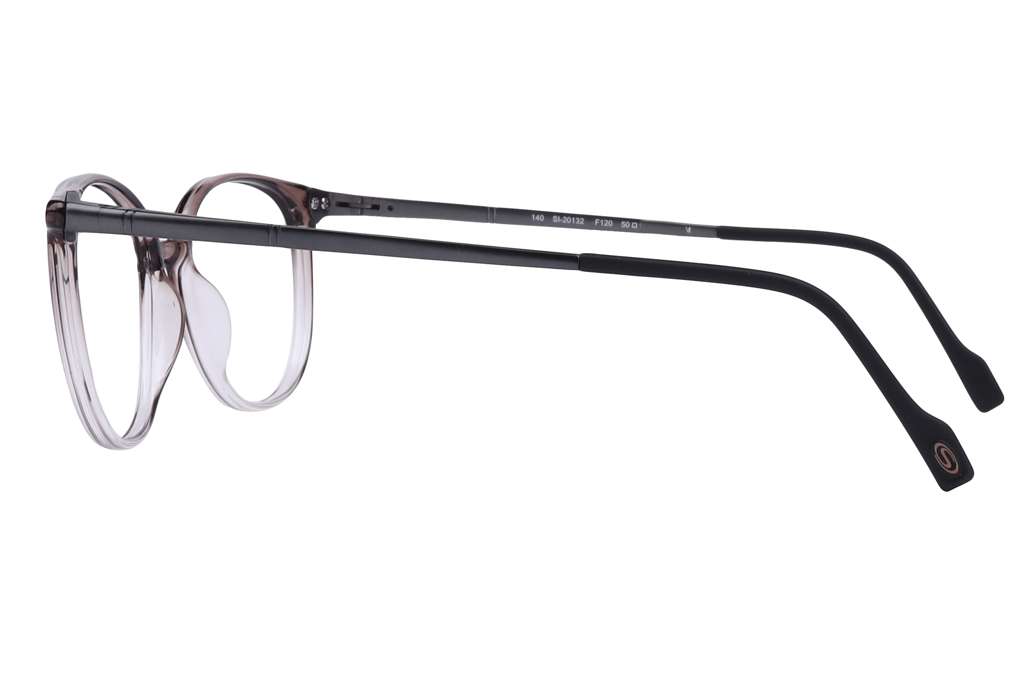 Hans Stepper SI-20132 Frame Transparent Grey Unisex Full Tit Frame — Transparent Grey frame — view 5