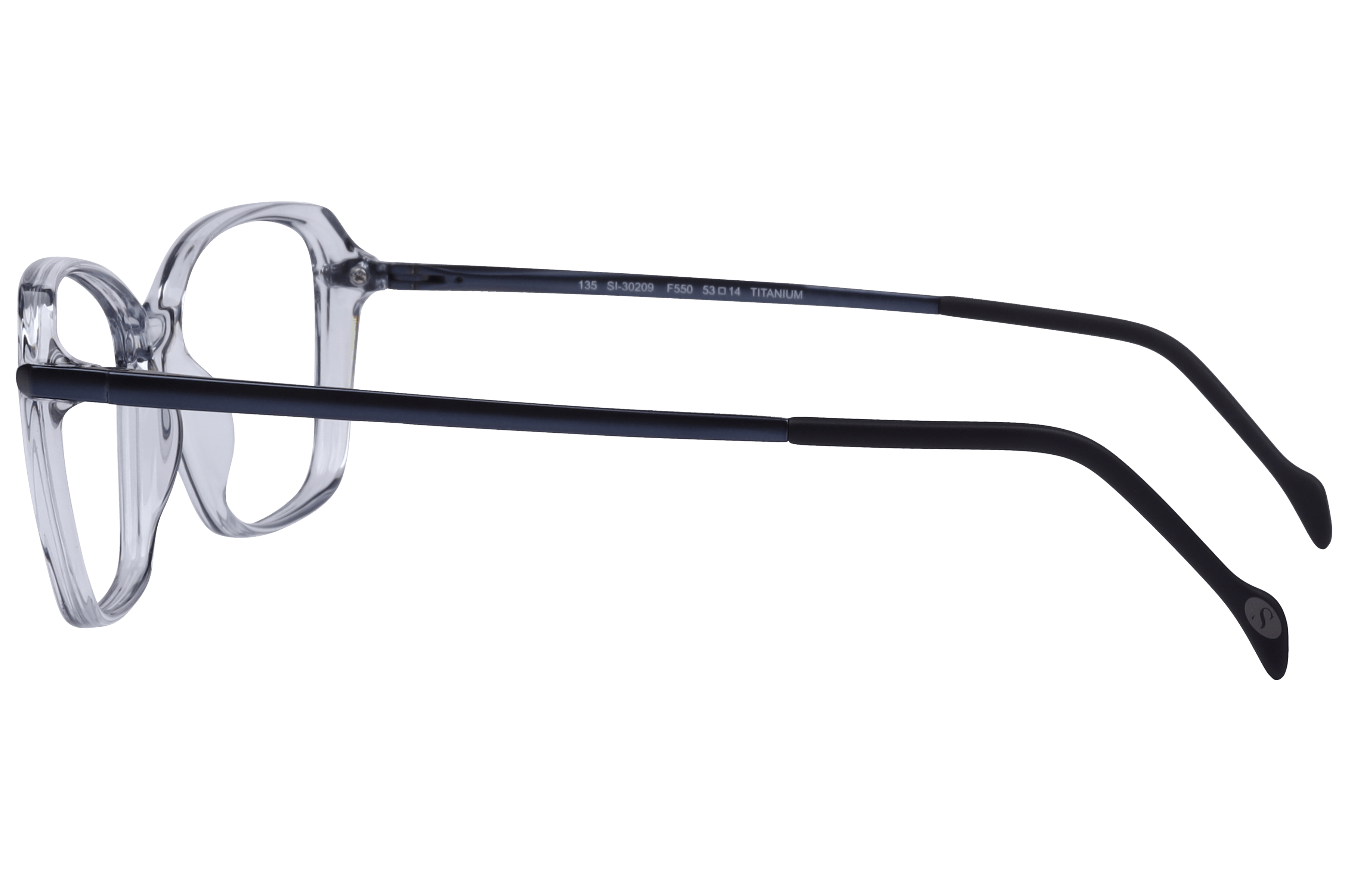 Hans Stepper SI-30209 Frame Transparent Grey Female Full Tit Frame — Transparent Grey frame — view 6