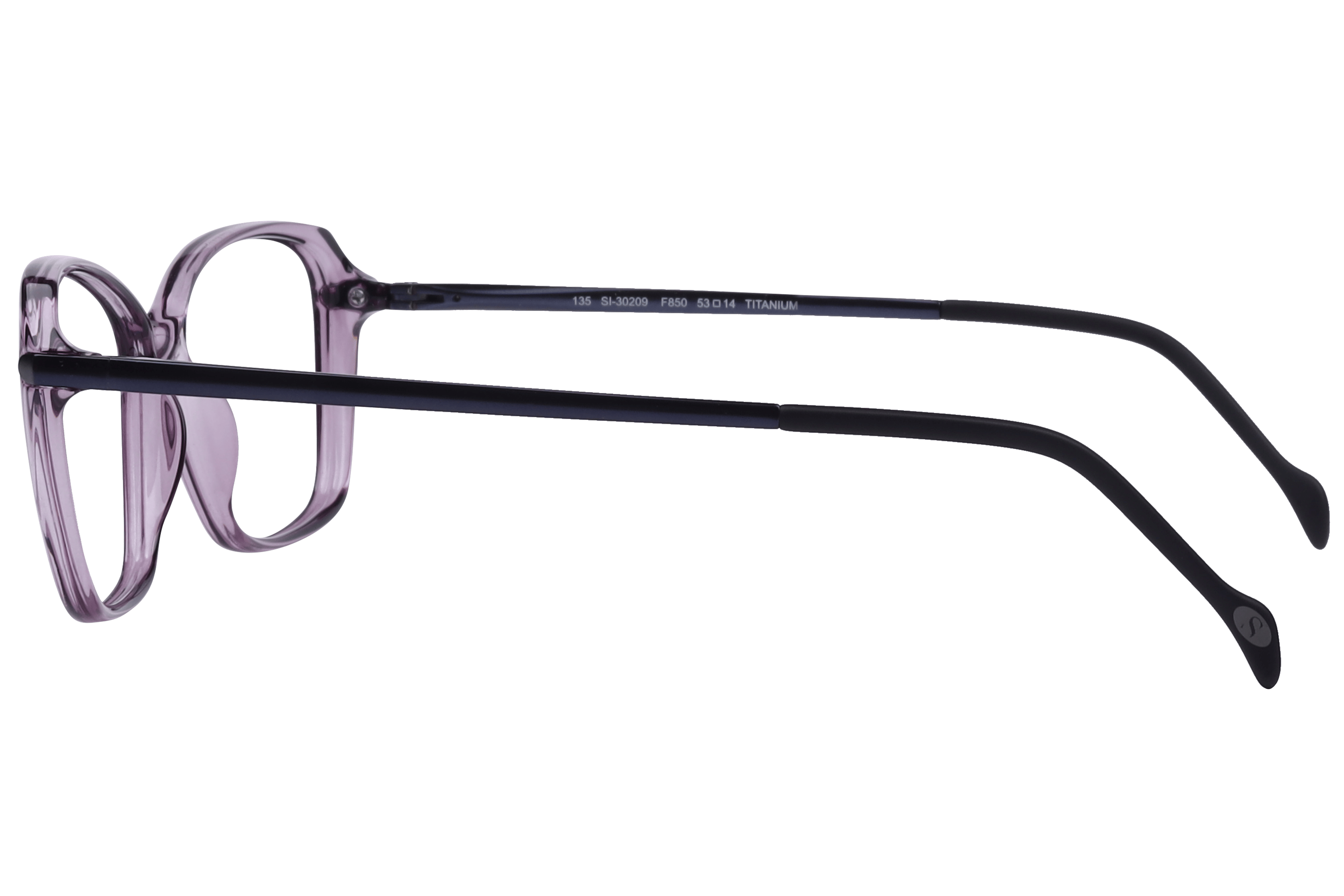 Hans Stepper SI-30209 Frame Transparent Violet Female Full T Frame — Transparent Violet frame — view 5