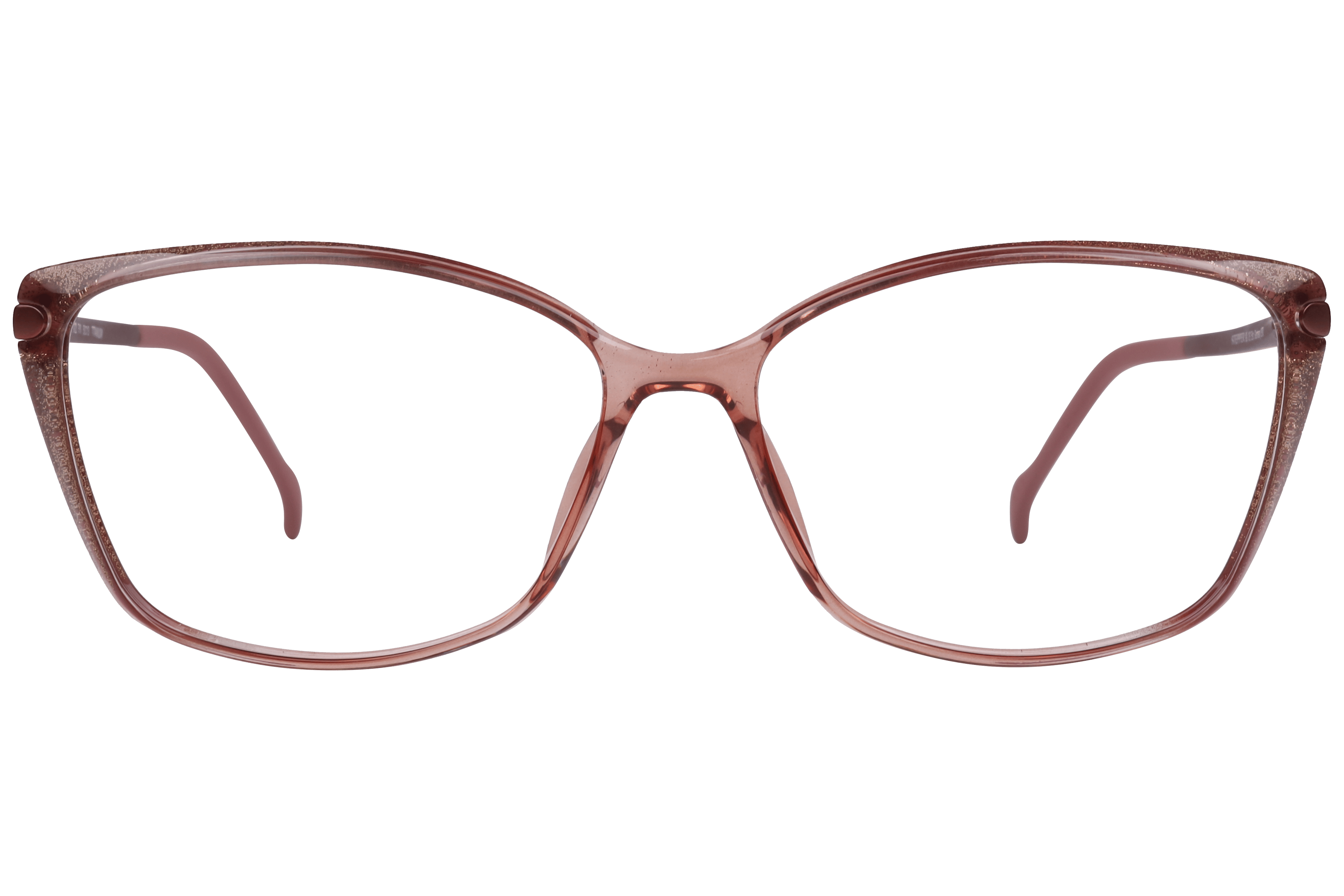 Hans Stepper SI-30222 Frame Transparent Brown Female Full Ti Frame — Transparent Brown frame — view 3