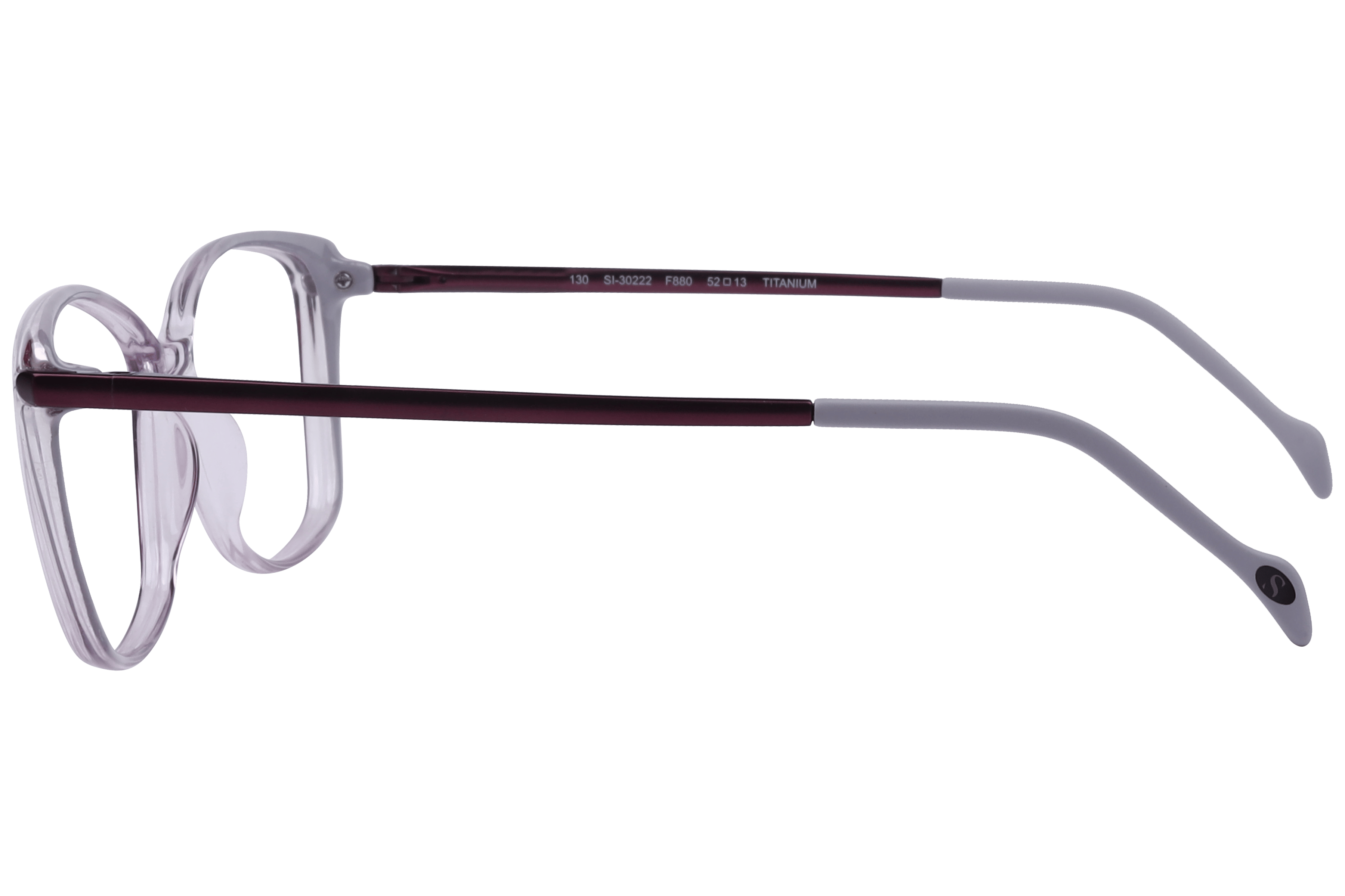 Hans Stepper SI-30222 Frame Transparent Violet Female Full T Frame — Transparent Violet frame — view 6