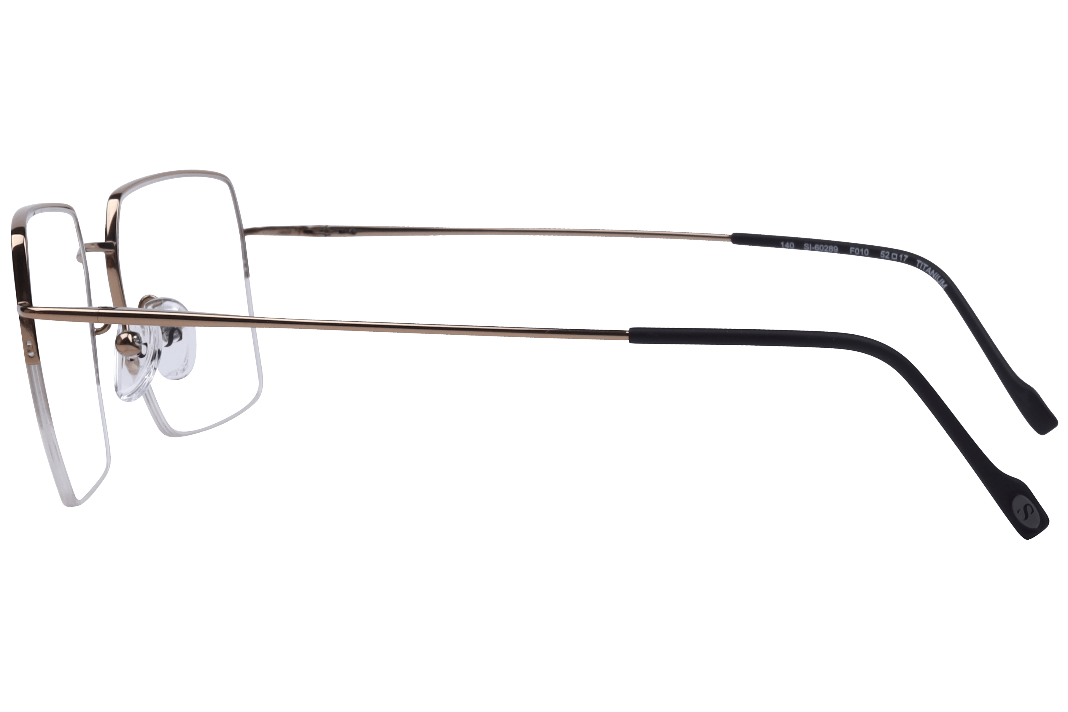 Hans Stepper SI-60289 Frame Brown Male Supra Titanium Frame — Brown frame — view 5