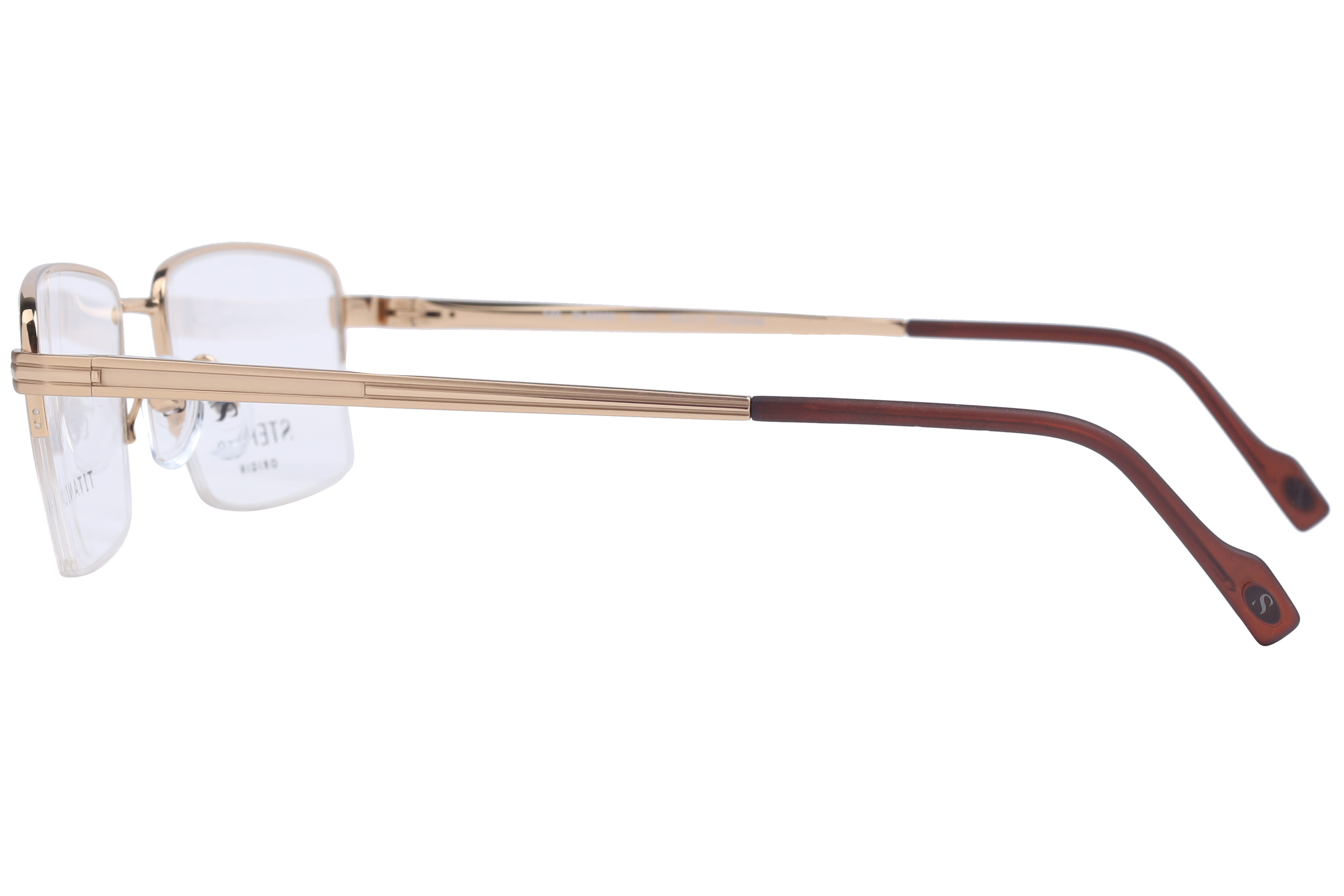 Hans Stepper SI-60069 Frame Gold Male Supra Titanium Frame — Gold frame — view 2