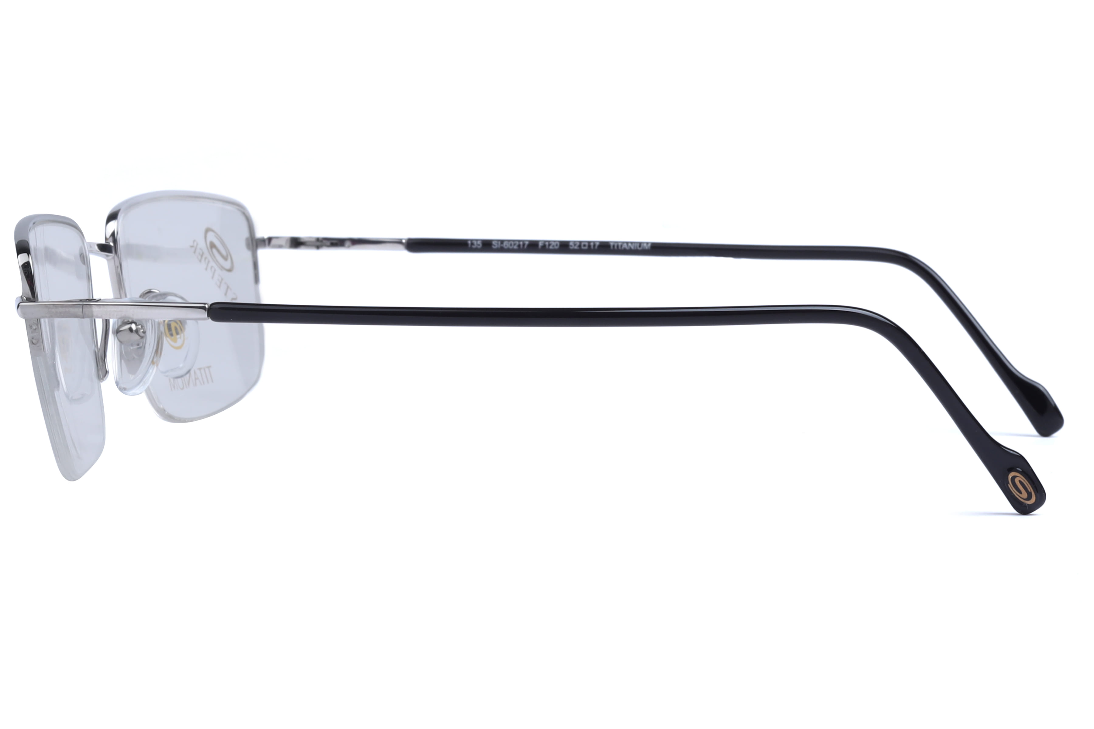 Hans Stepper SI-60217 Frame Silver Unisex Supra Titanium Frame — Silver frame — view 2