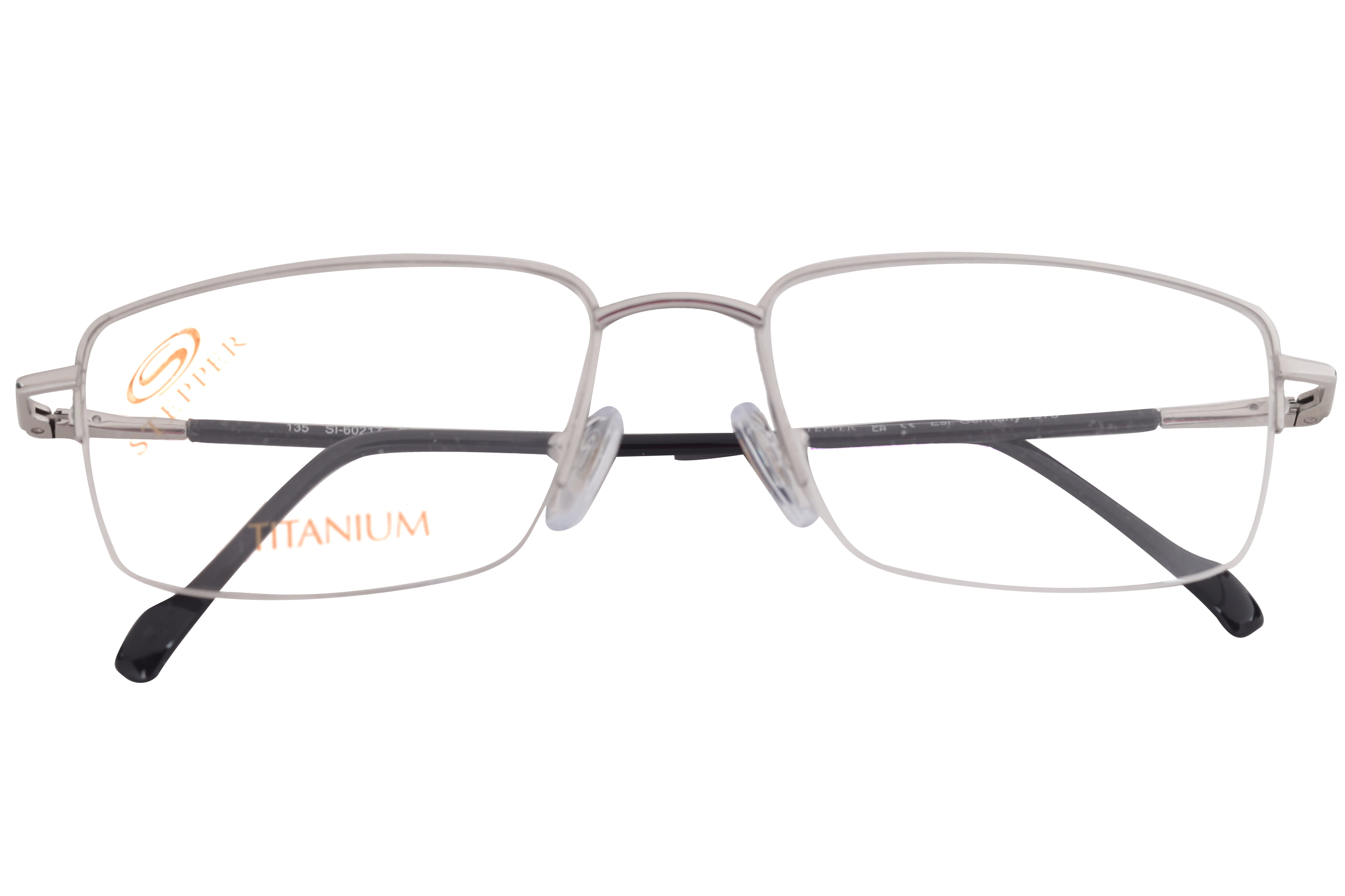 Hans Stepper SI-60217 Frame Silver Unisex Supra Titanium Frame — Silver frame — view 3