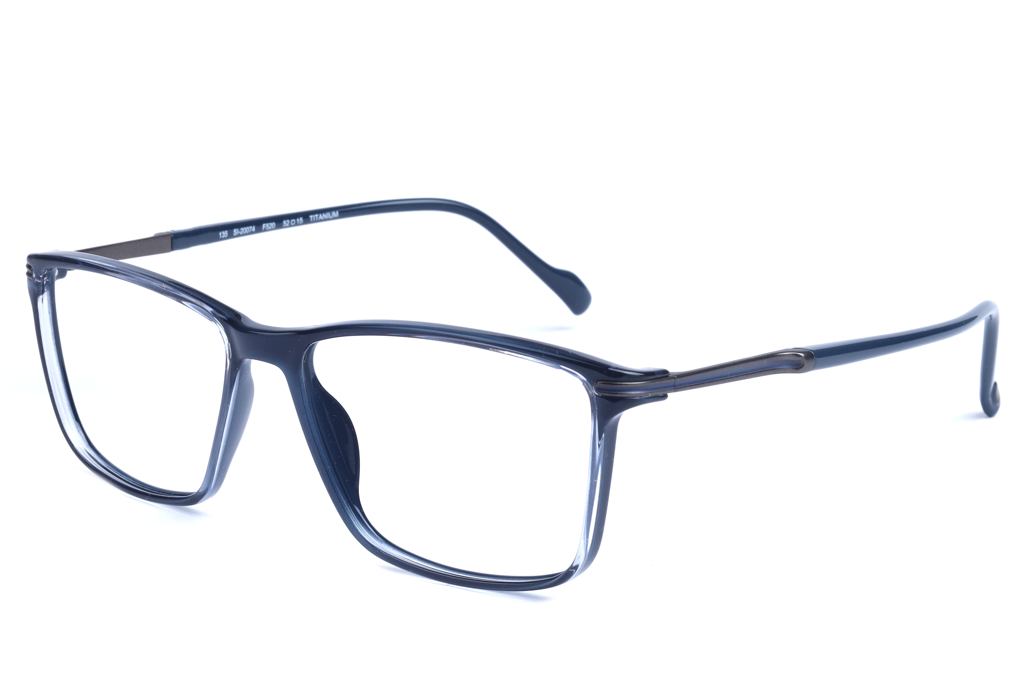 Hans Stepper SI-20074 Frame Blue Male Full Titanium Frame — Blue frame — view 1