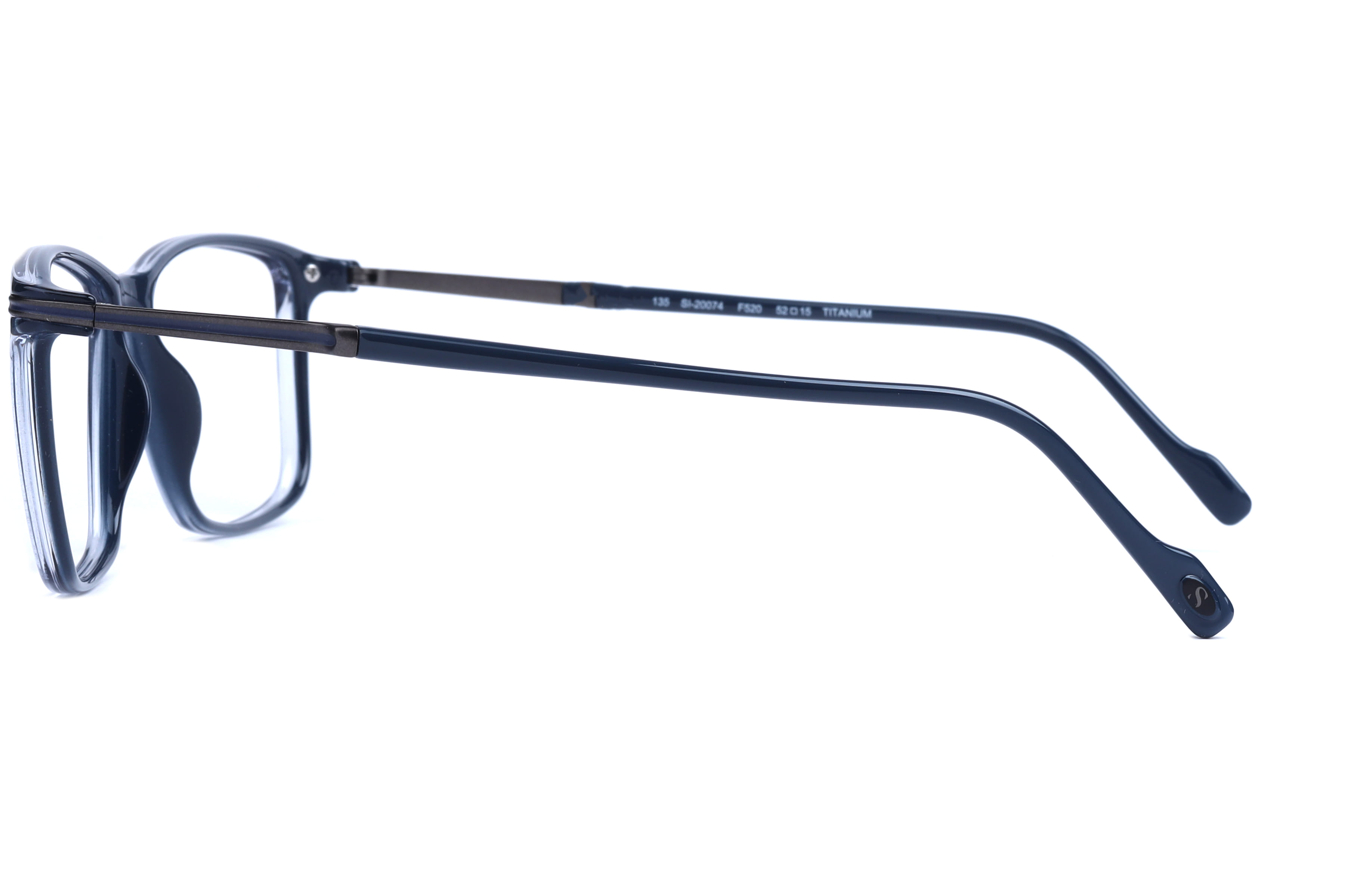 Hans Stepper SI-20074 Frame Blue Male Full Titanium Frame — Blue frame — view 3