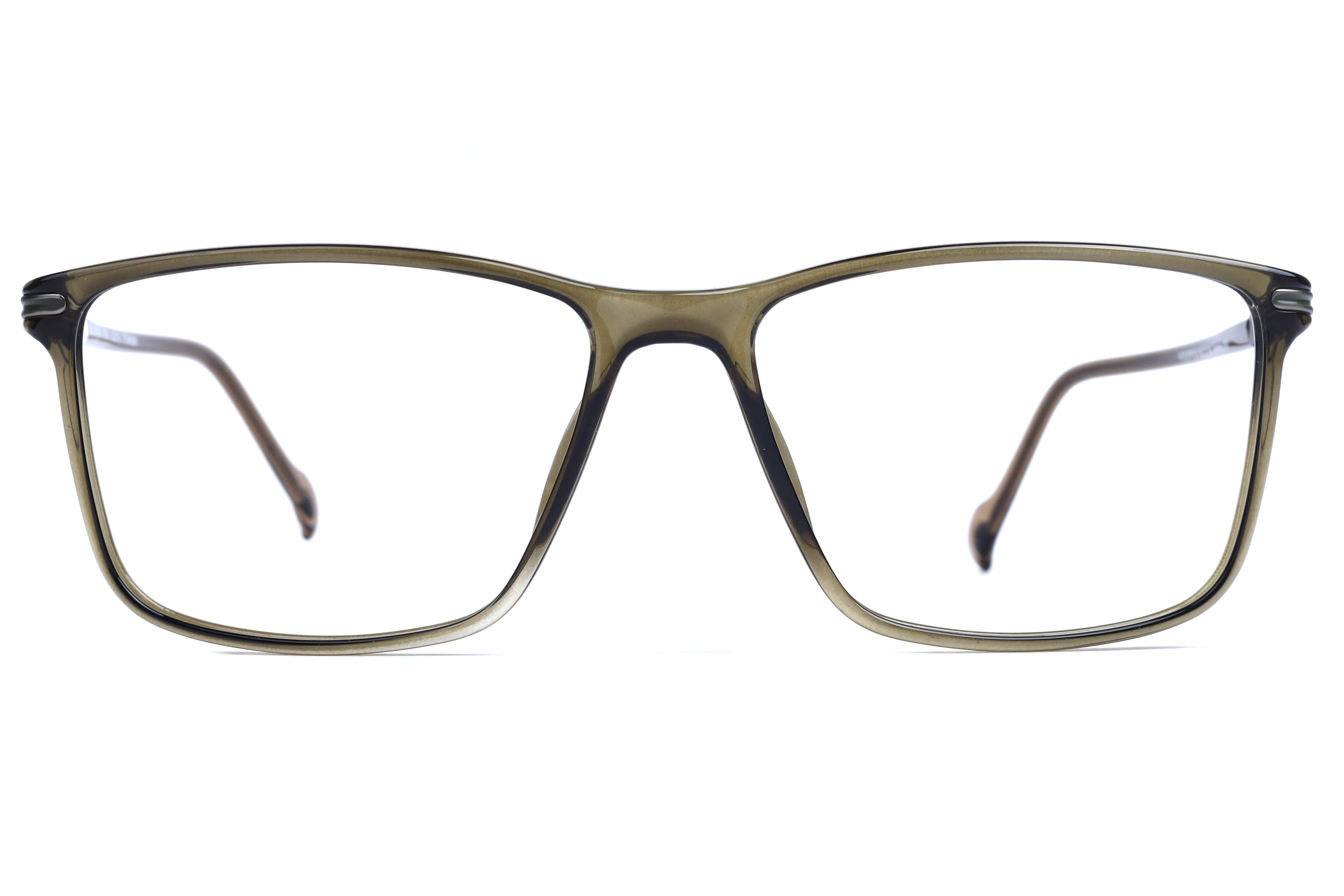 Hans Stepper SI-20074 Frame Olive Male Full Titanium Frame — Olive frame — view 2
