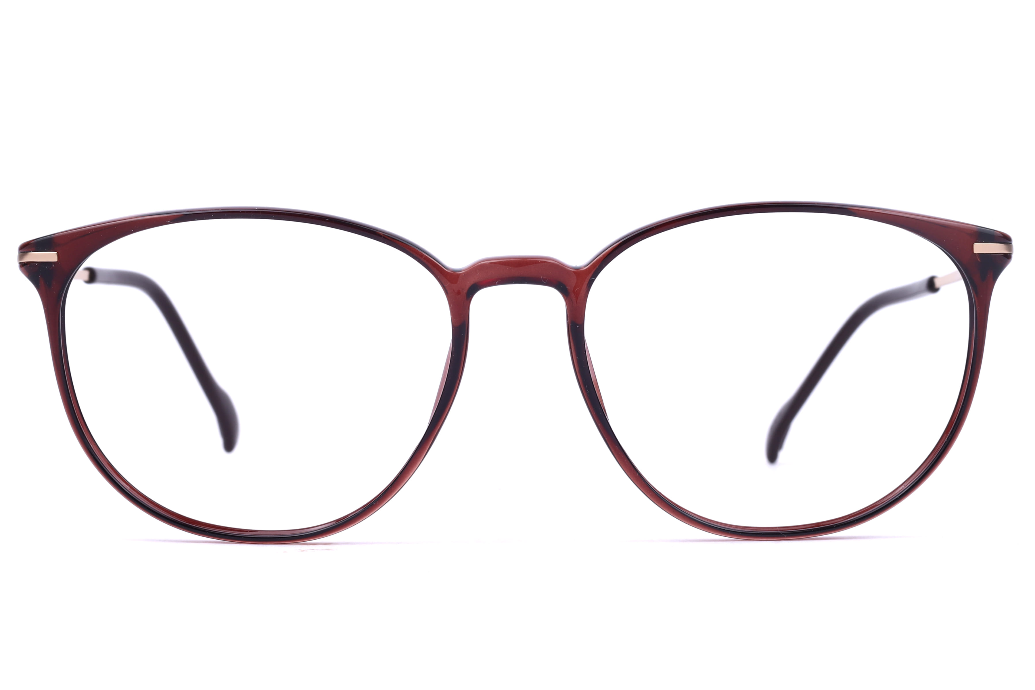 Hans Stepper SI-20050 Frame Brown Unisex Full Titanium — Brown frame