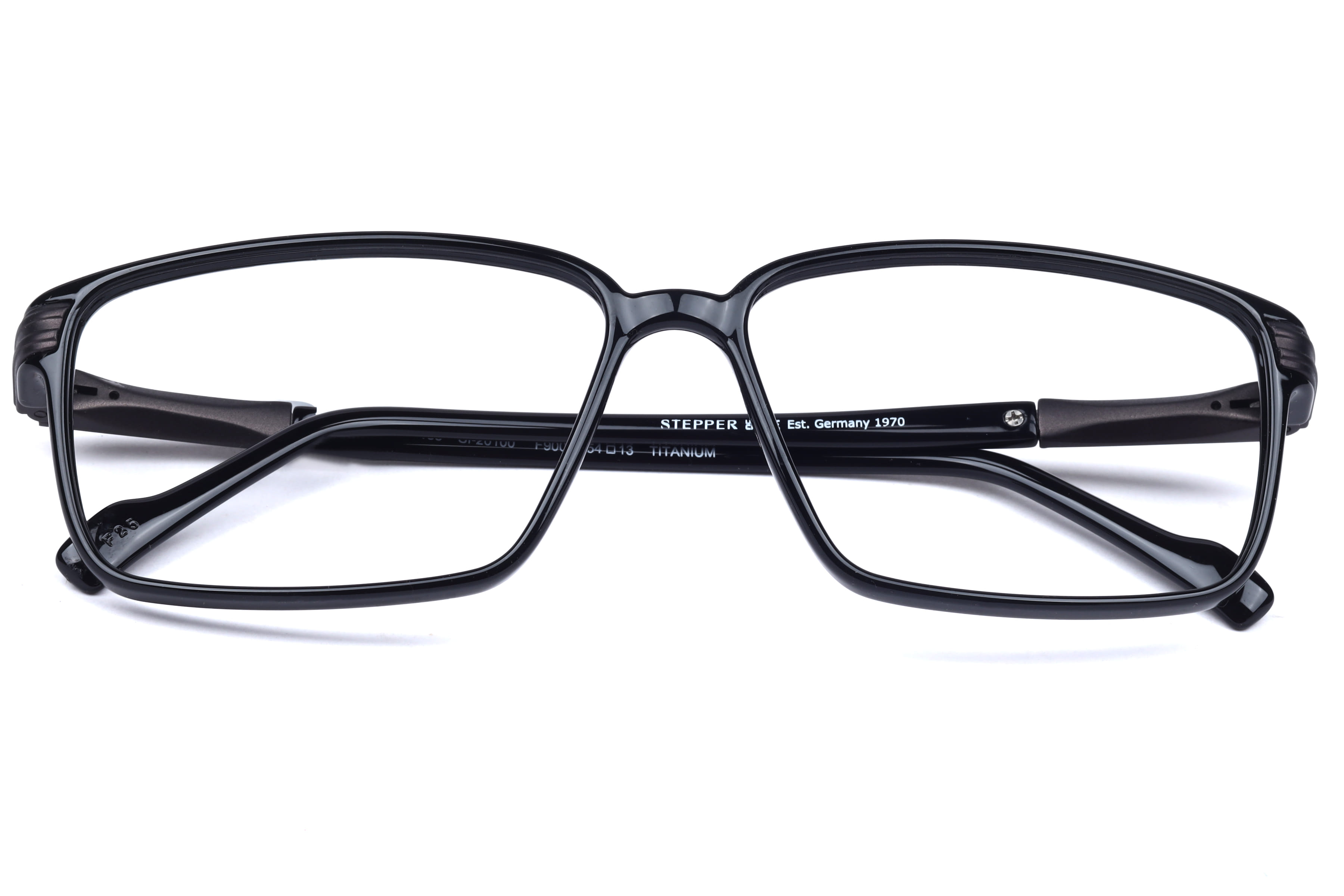 Hans Stepper SI-20100 Frame Black Male Full Titanium Frame — Black frame — view 4