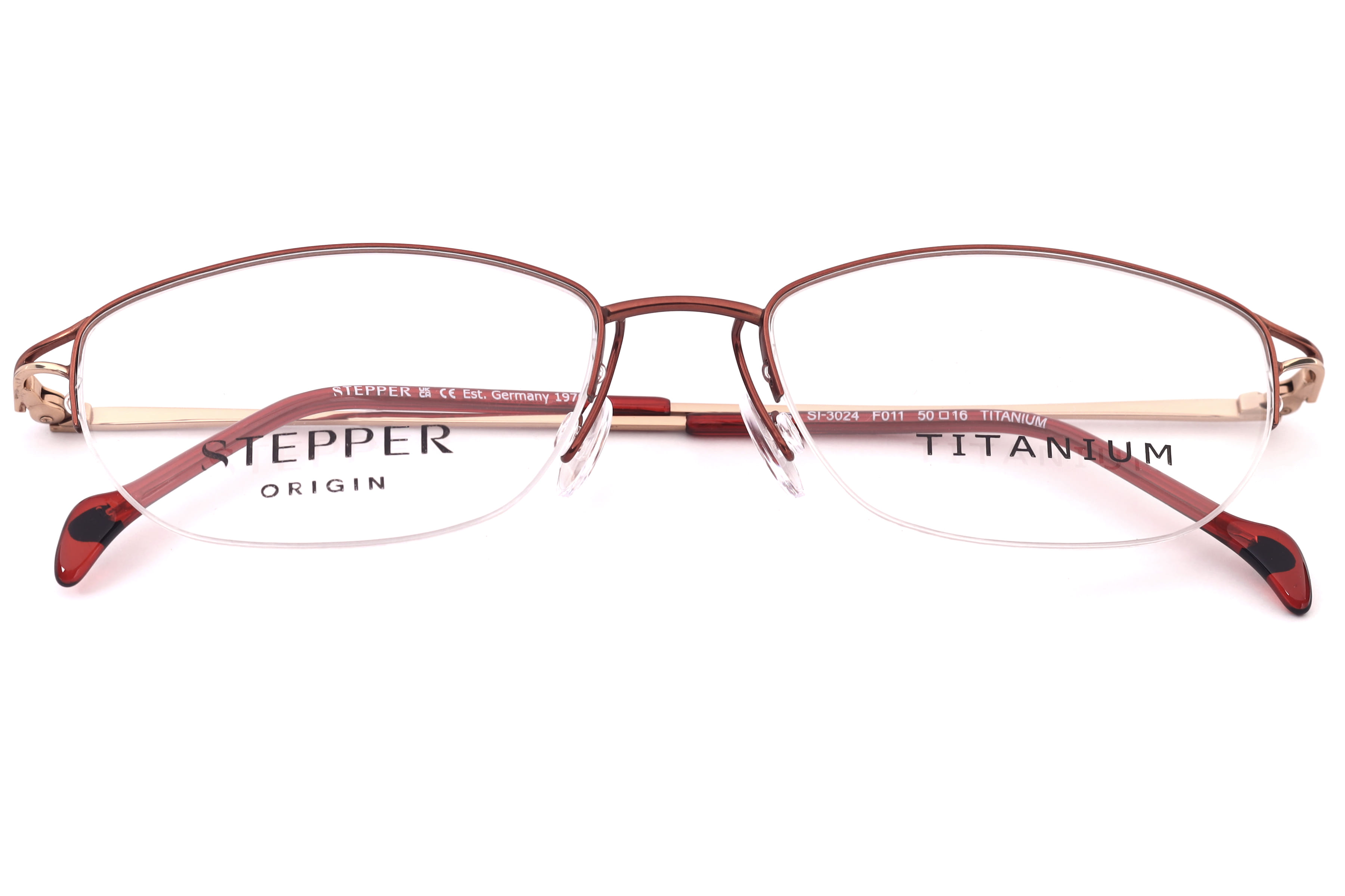 Hans Stepper S-3024 Frame Brown Female Supra Titanium Frame — Brown frame — view 4