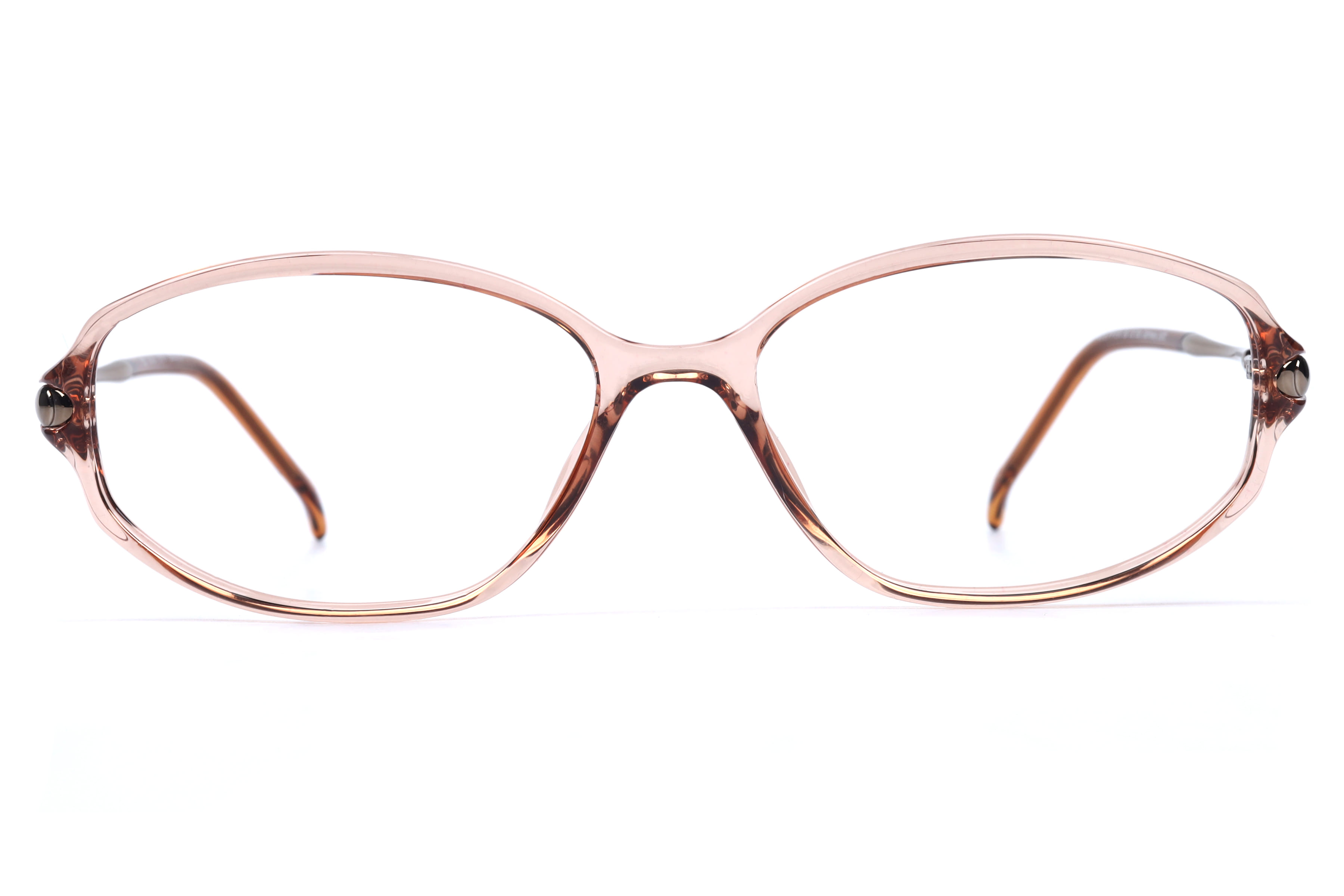 Hans Stepper SI-37 Frame Transparent Brown Female Full Metal — Transparent Brown frame