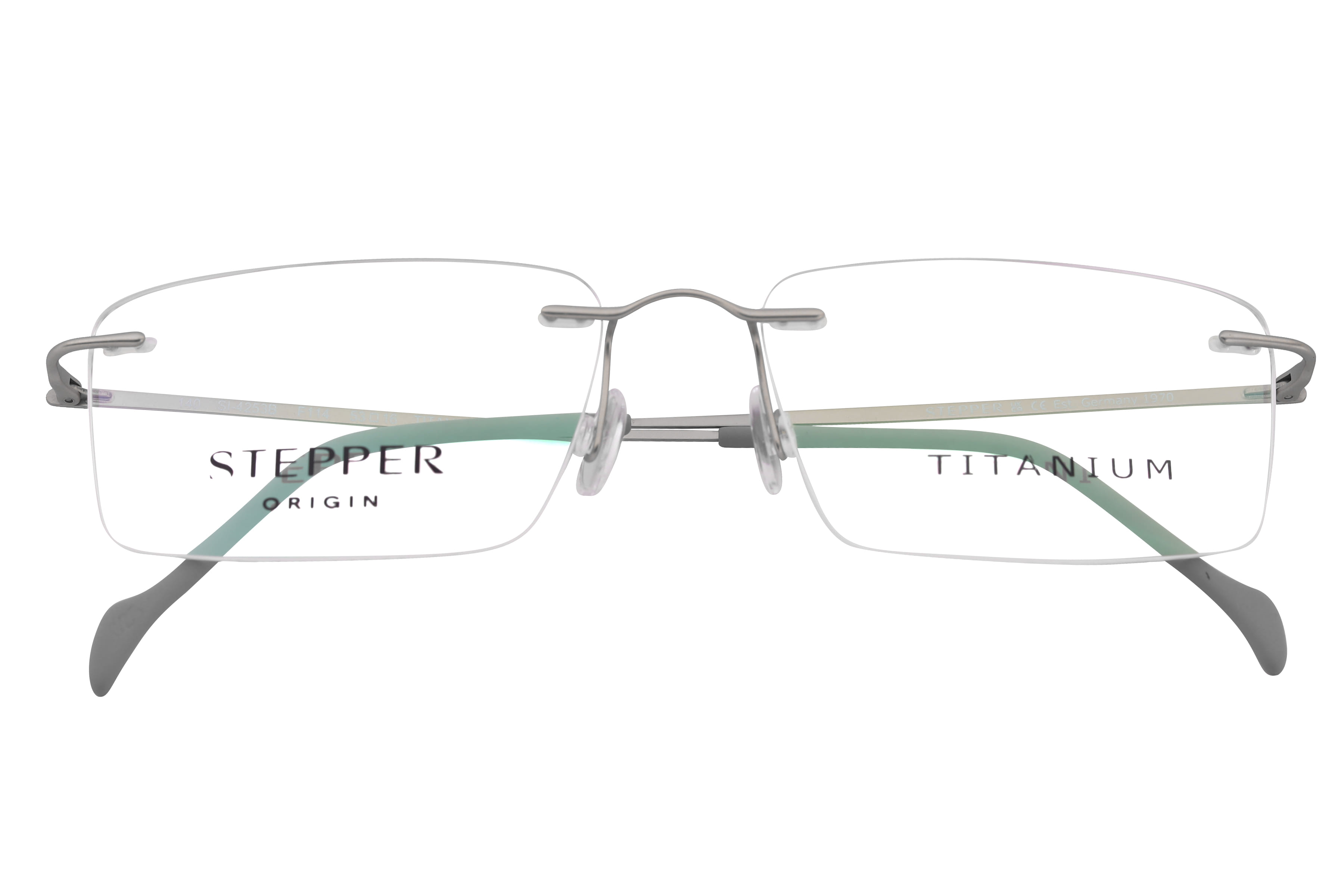 Hans Stepper SI-4253B Frame Matt Gold Male RimLess Titanium Frame — Matt Gold frame — view 4
