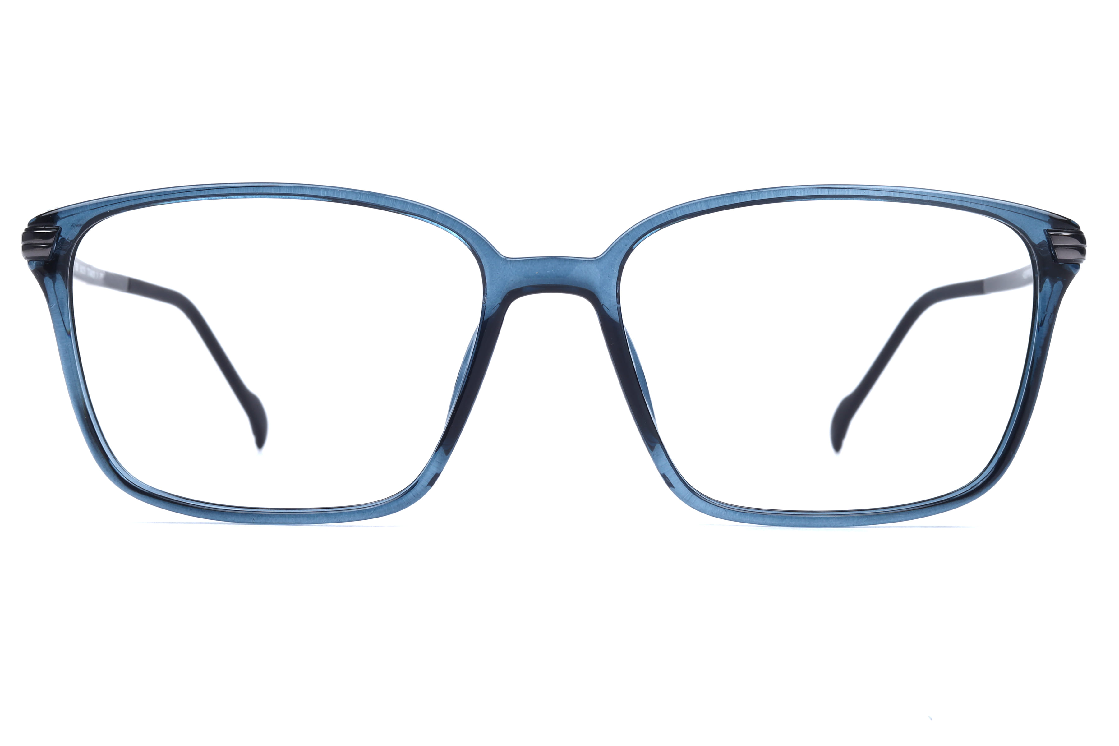 Hans Stepper SI-20167 Frame Transparent Blue Male Full Metal — Transparent Blue frame