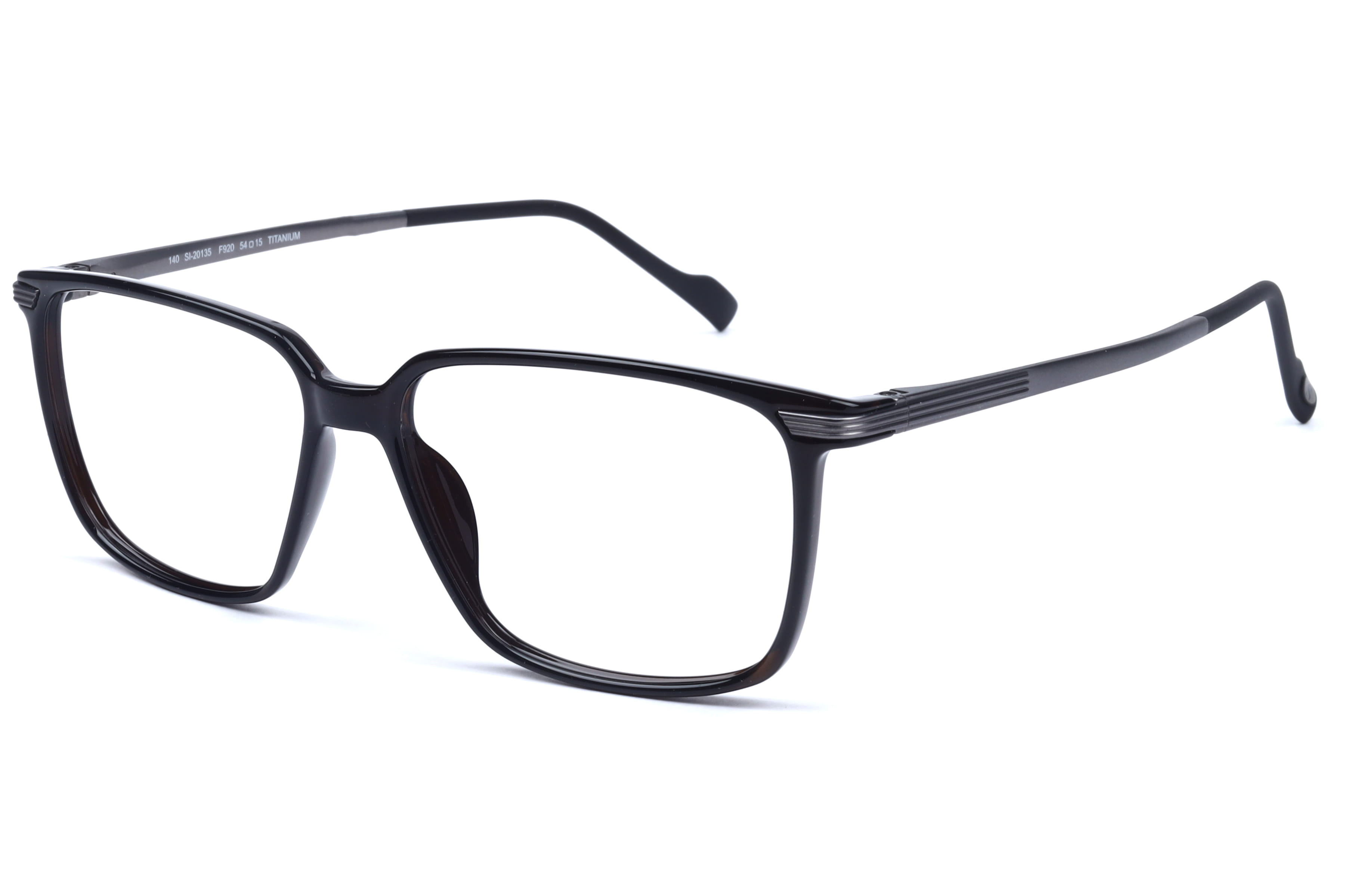 Hans Stepper SI-20135 Frame Black Male Full Titanium Frame — Black frame — view 1
