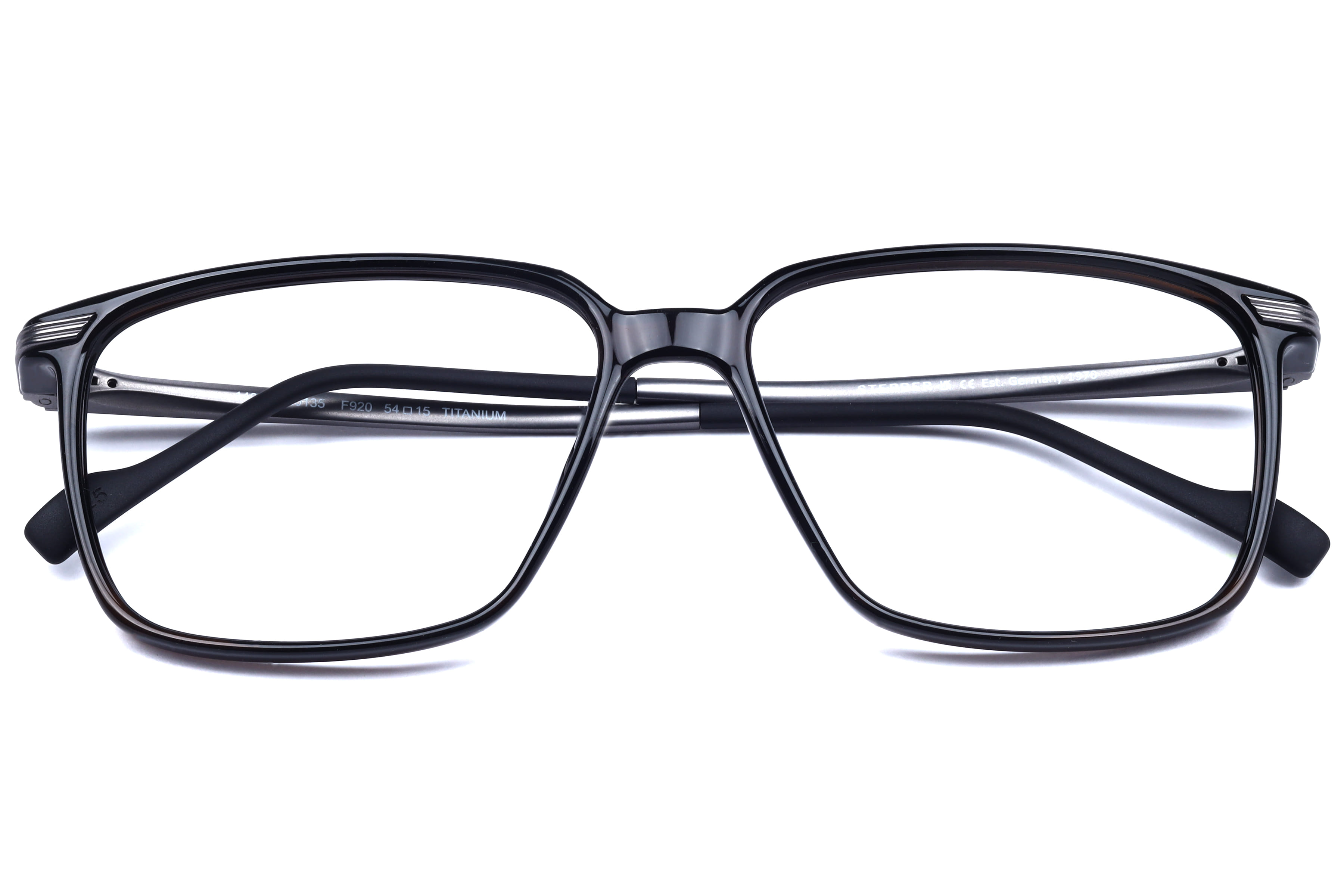 Hans Stepper SI-20135 Frame Black Male Full Titanium Frame — Black frame — view 4