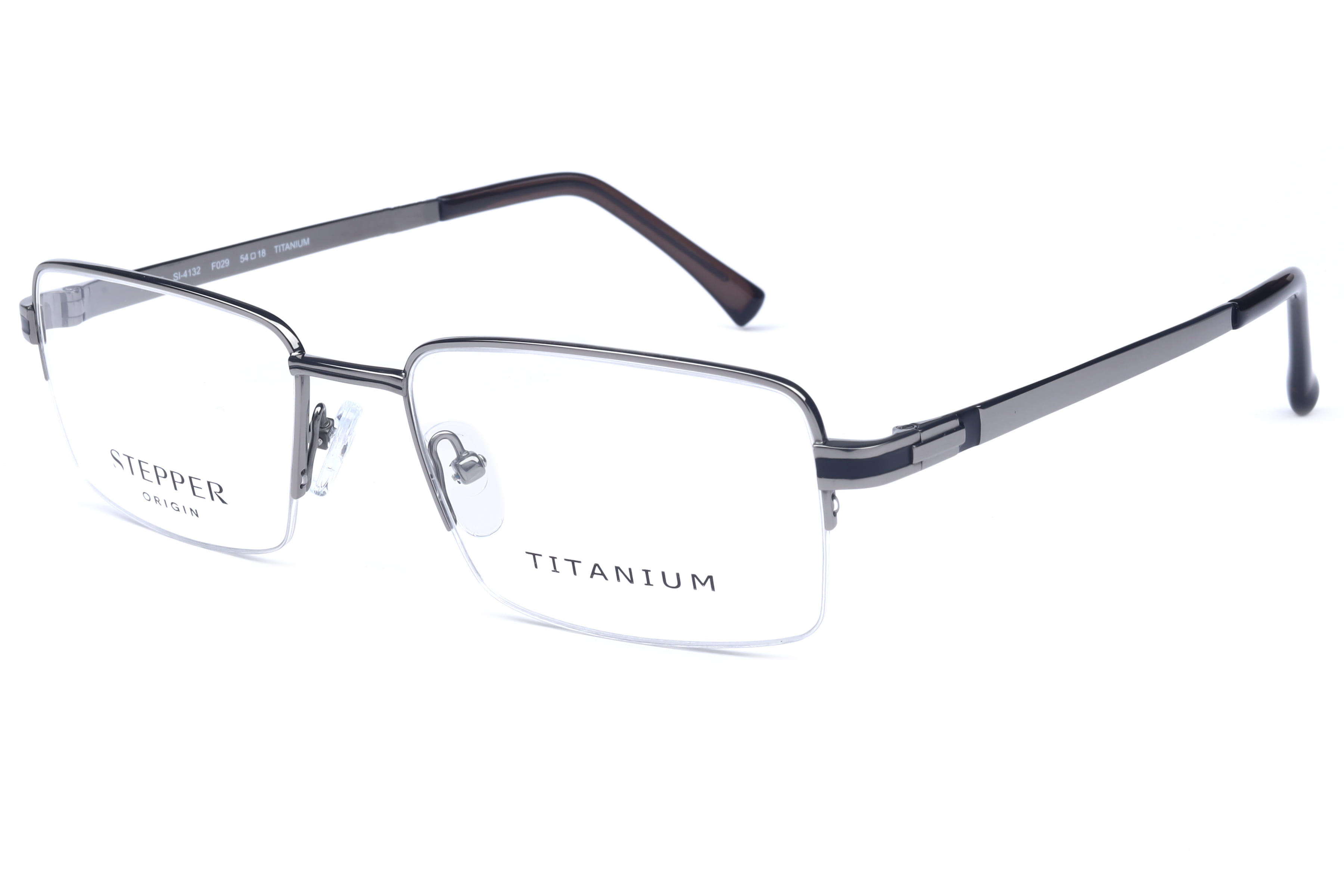 Hans Stepper SI-4132 Frame Gun Metal Male Supra Titanium Frame — Gun Metal frame — view 1
