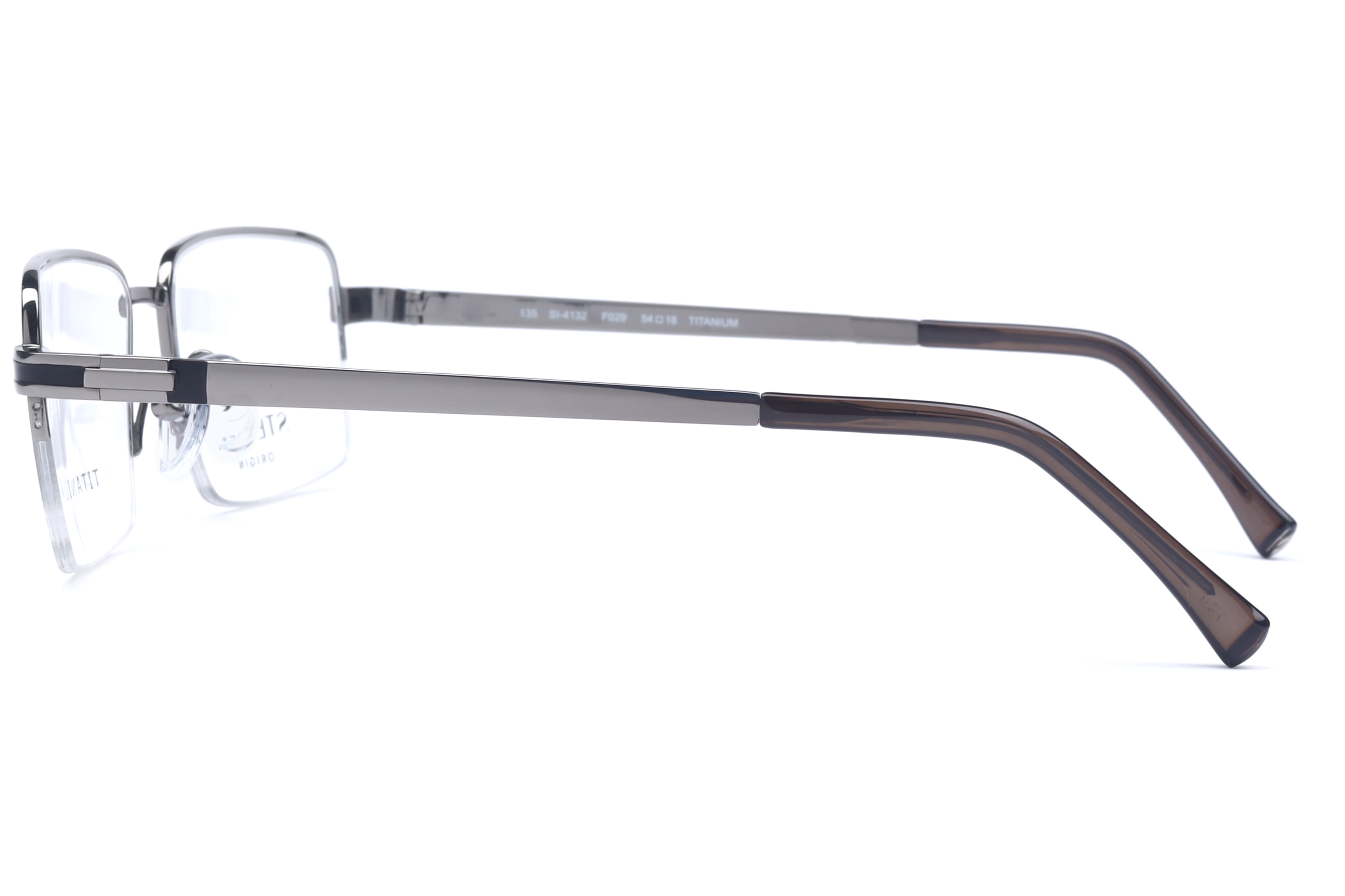 Hans Stepper SI-4132 Frame Gun Metal Male Supra Titanium Frame — Gun Metal frame — view 3