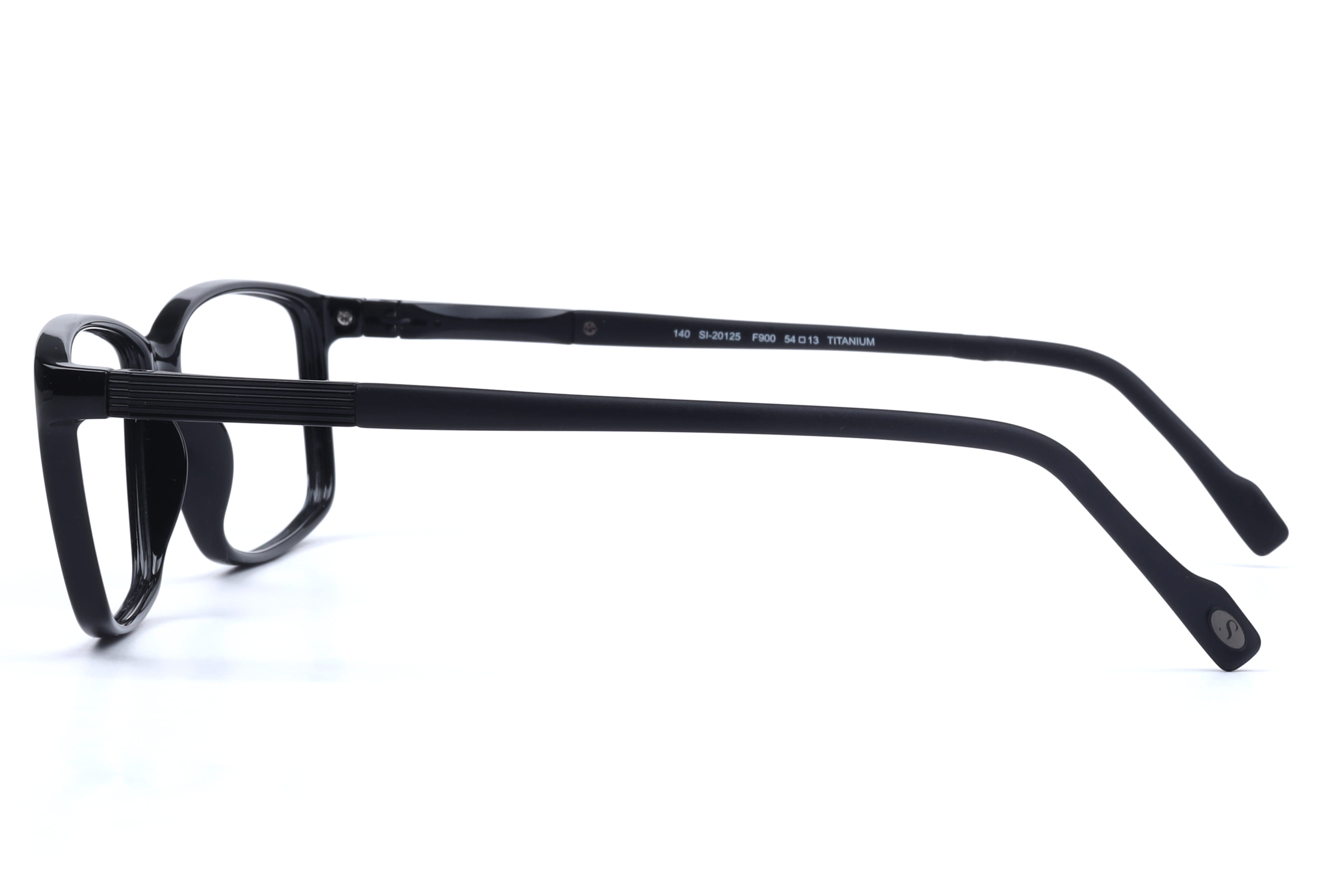 Hans Stepper SI-20125 Frame Black Male Full Titanium Frame — Black frame — view 3