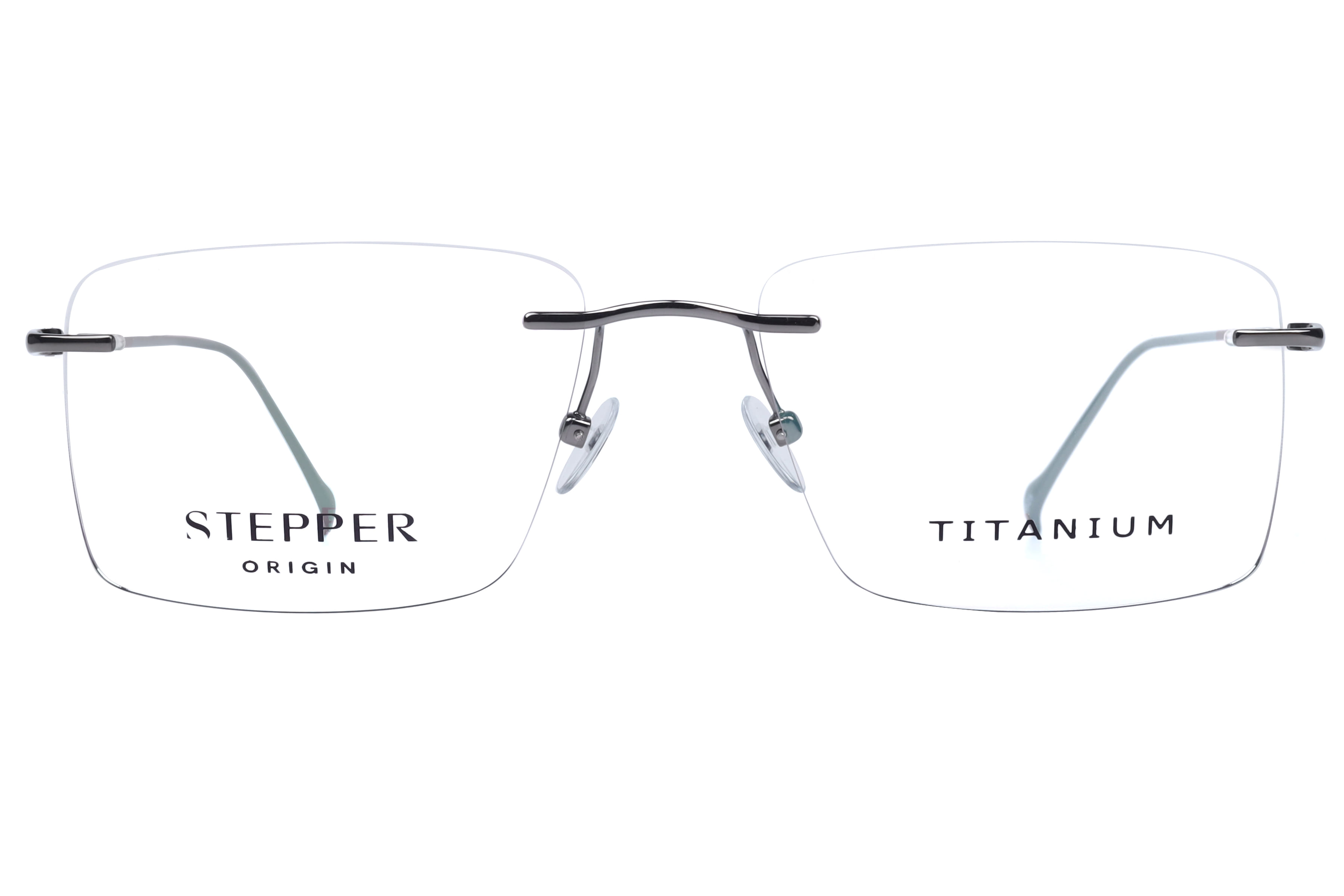 Hans Stepper SI-85839 Frame Gun Metal Male RimLess Titanium — Gun Metal frame