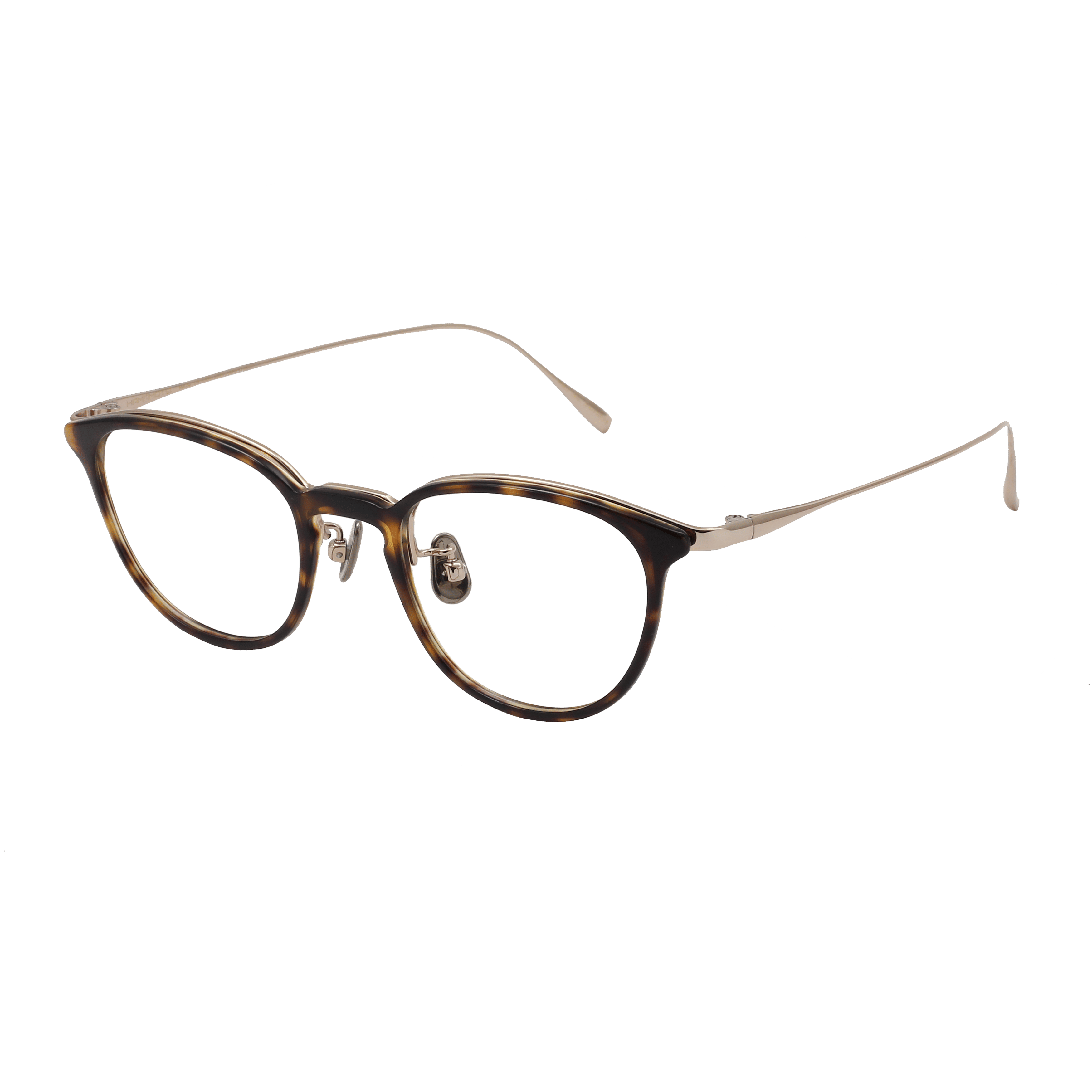 Hamamoto HT-555 Frame Tortoise Unisex Full Metal — Tortoise frame
