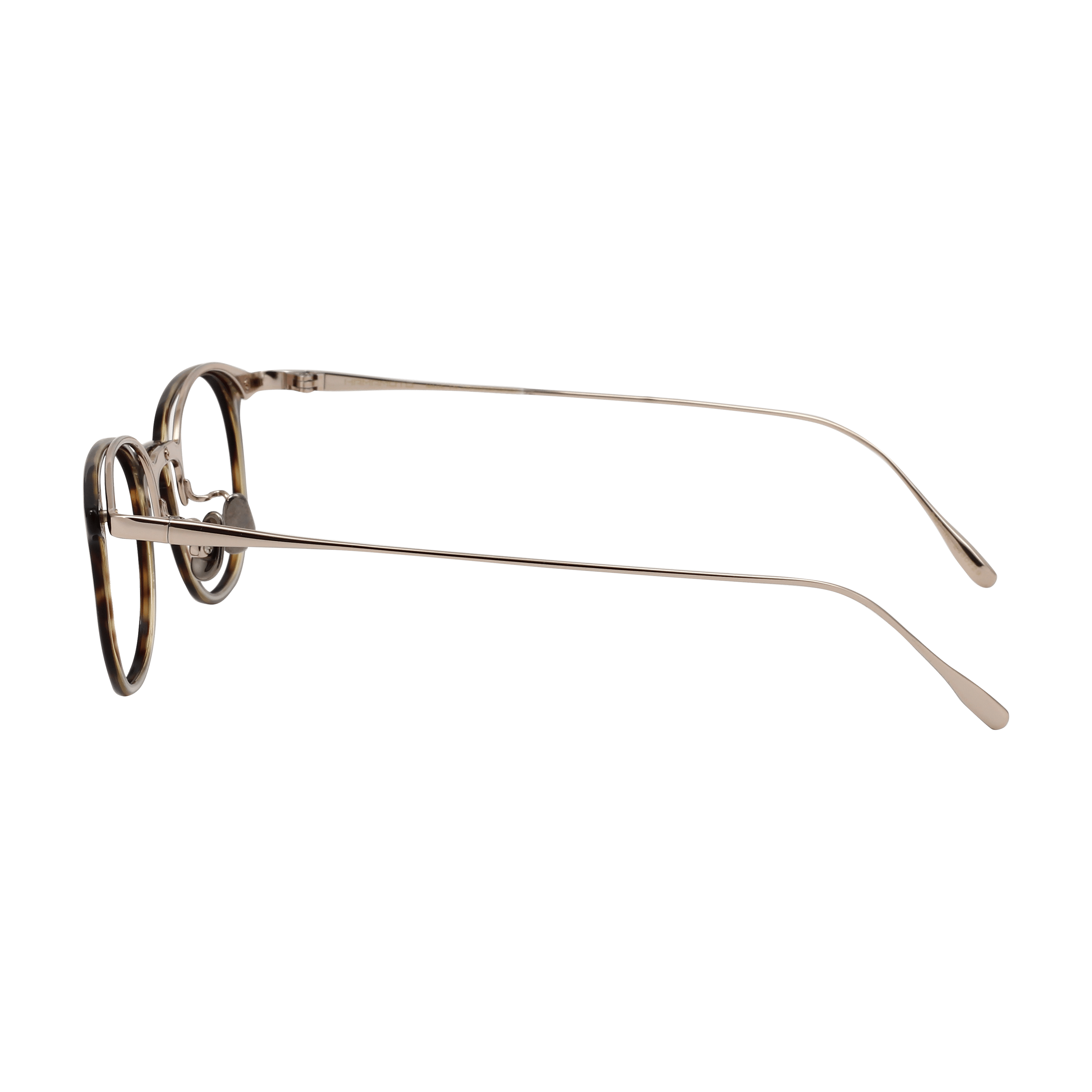 Hamamoto HT-555 Frame Tortoise Unisex Full Metal Frame — Tortoise frame — view 3