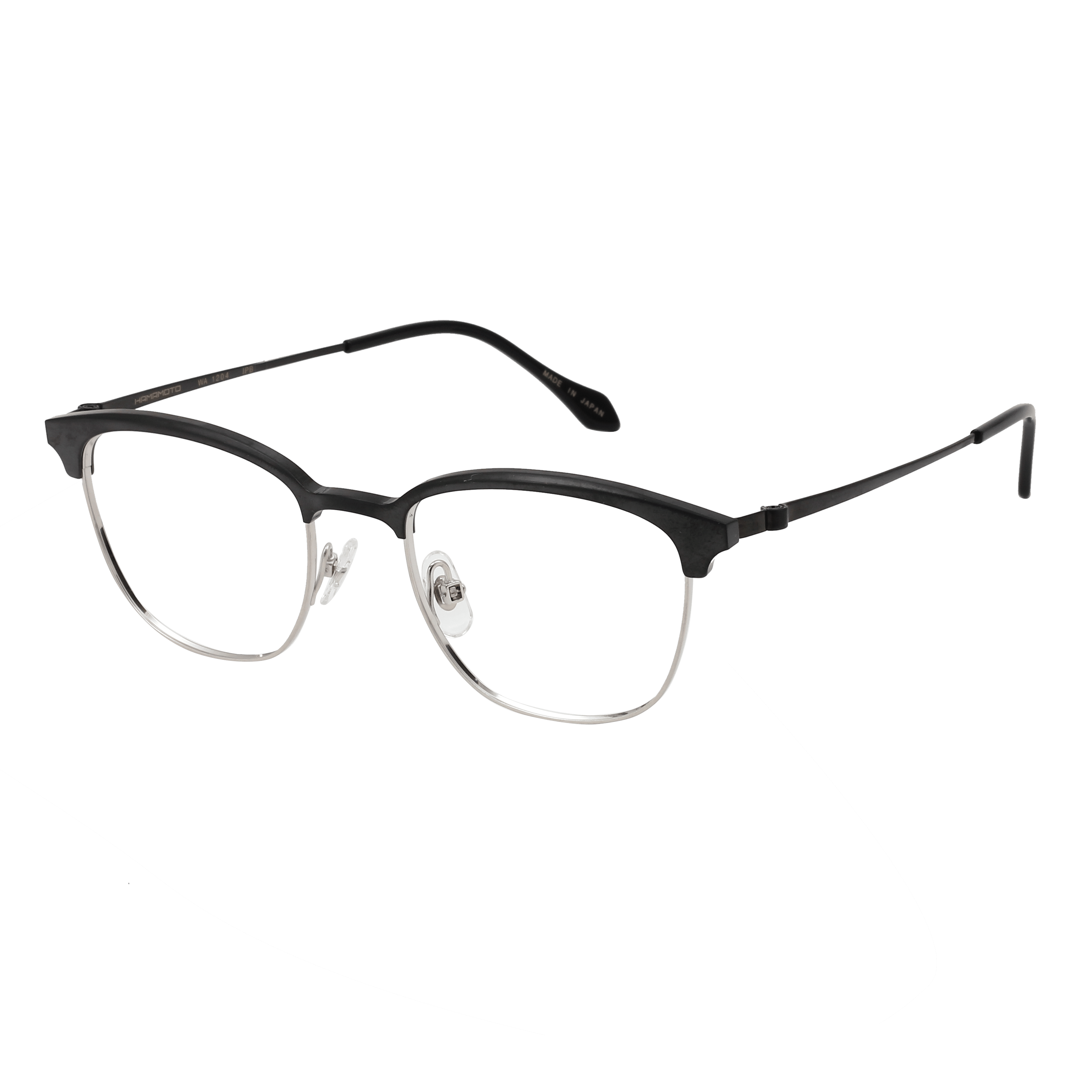 Hamamoto WA1204 Frame Silver Male Full Titanium — Silver frame