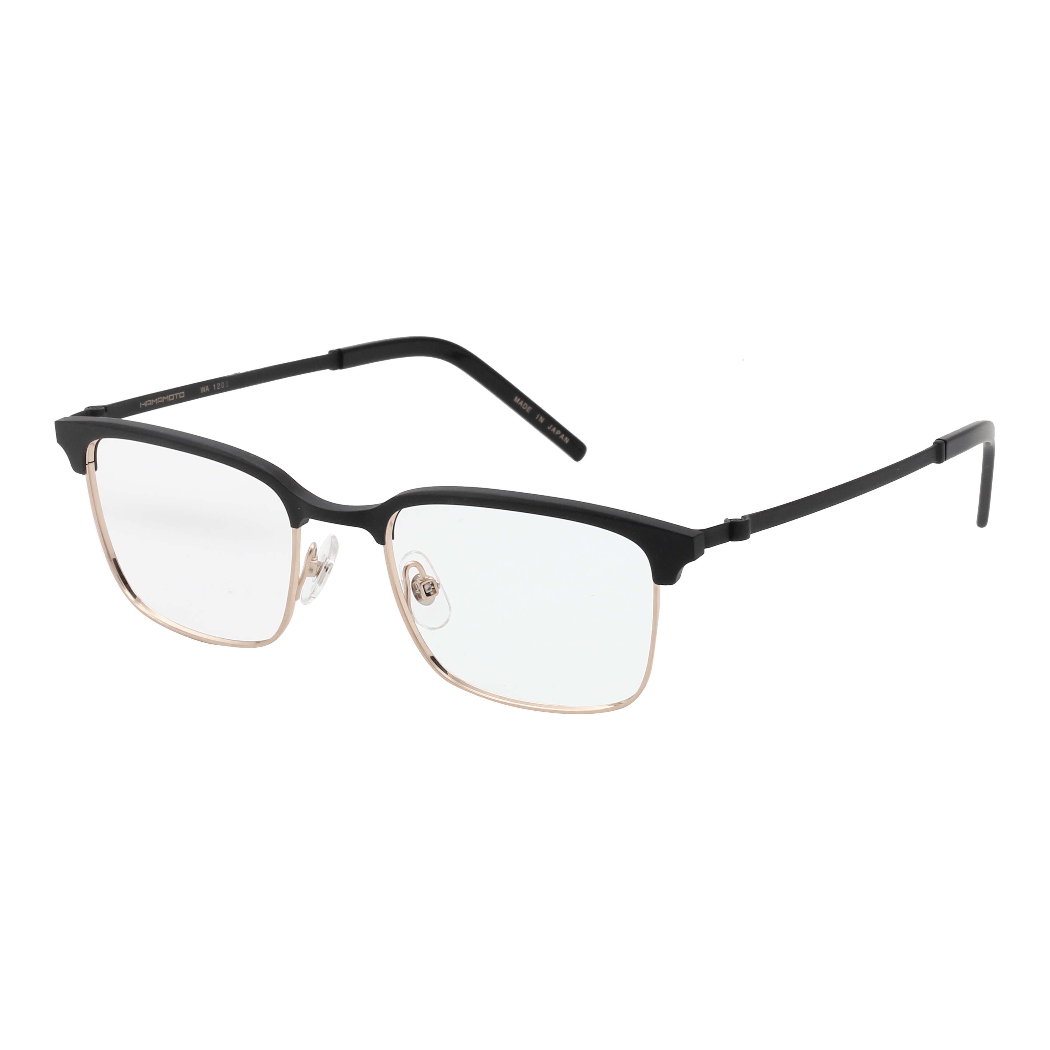 Hamamoto WA1203 Frame Gold Male Full Titanium — Silver frame
