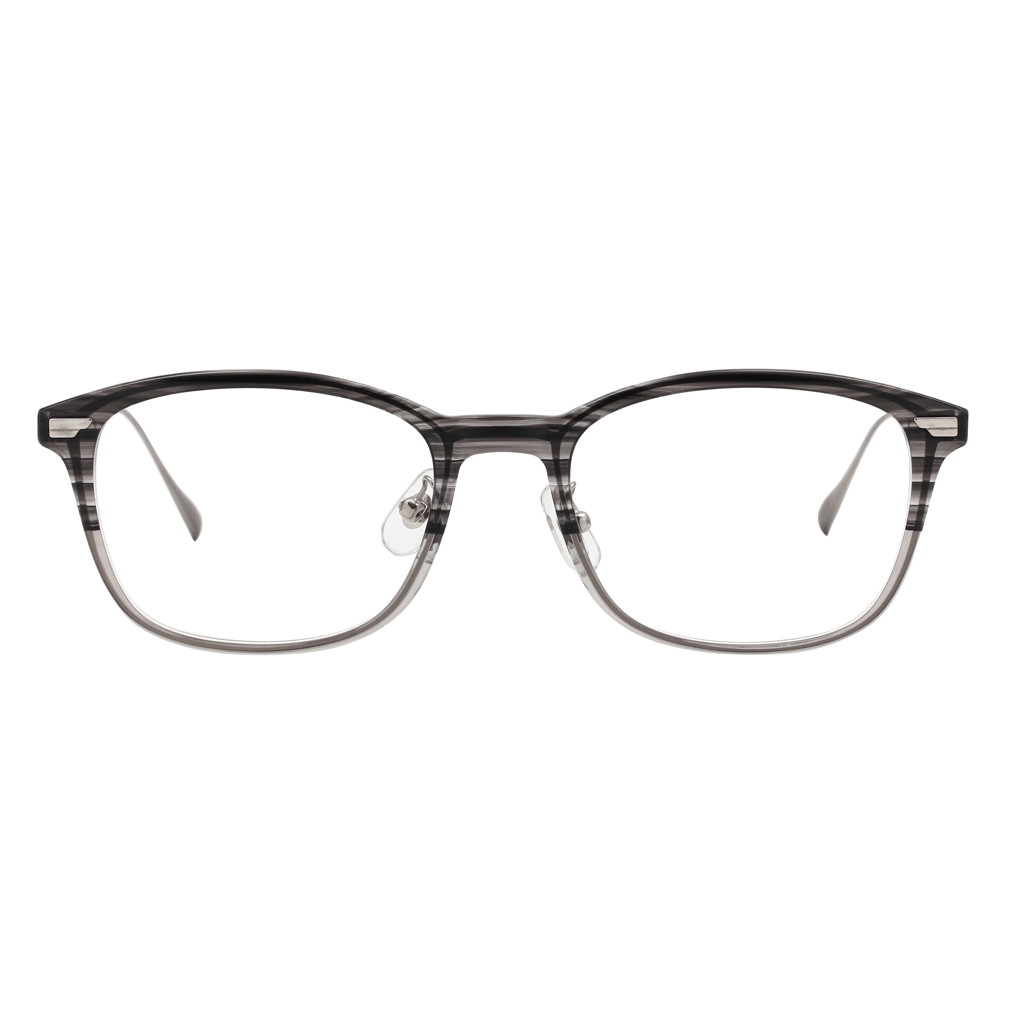 Hamamoto HT-550 Frame Transparent Male Full Metal Frame — Transparent frame