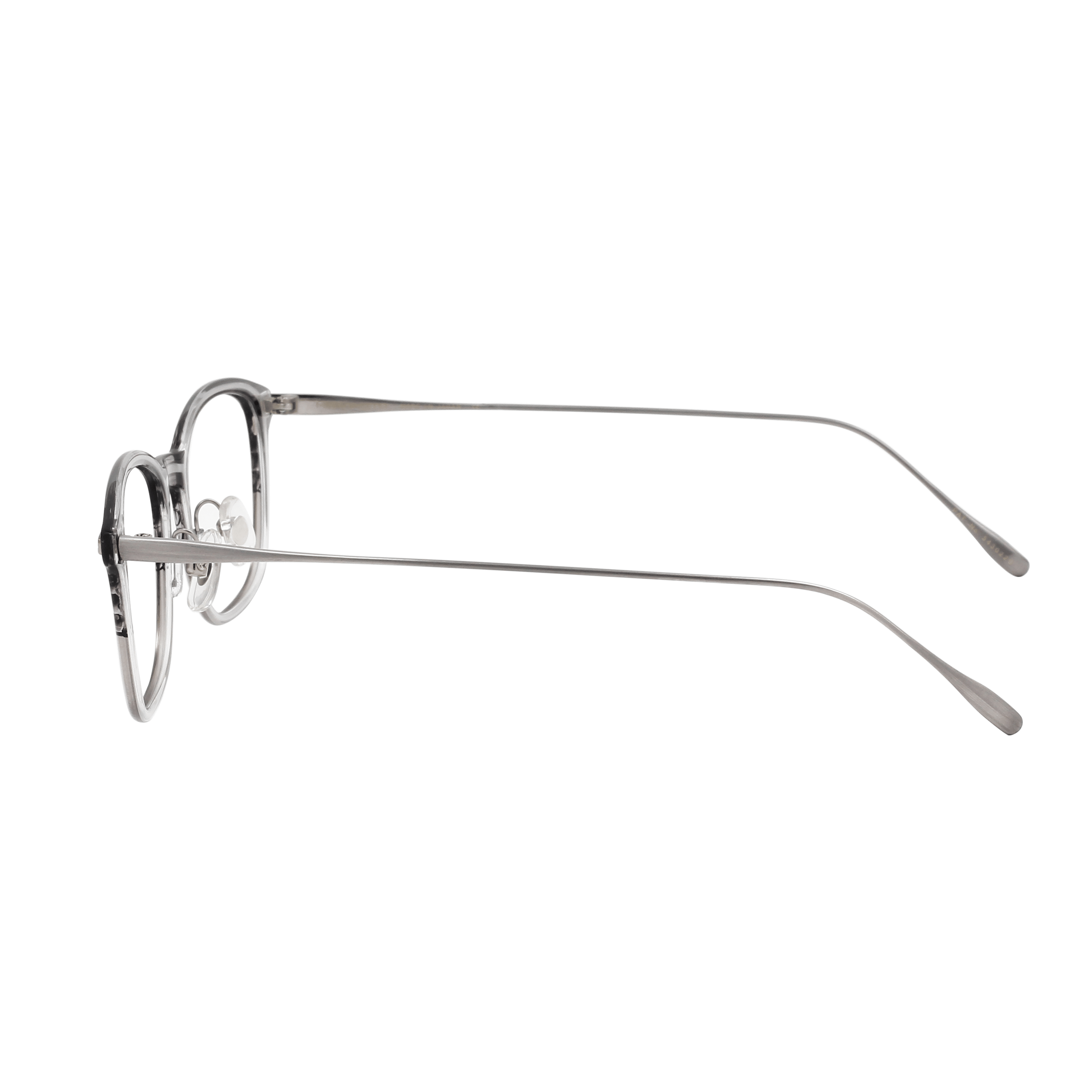 Hamamoto HT-550 Frame Transparent Male Full Metal Frame — Transparent frame — view 3