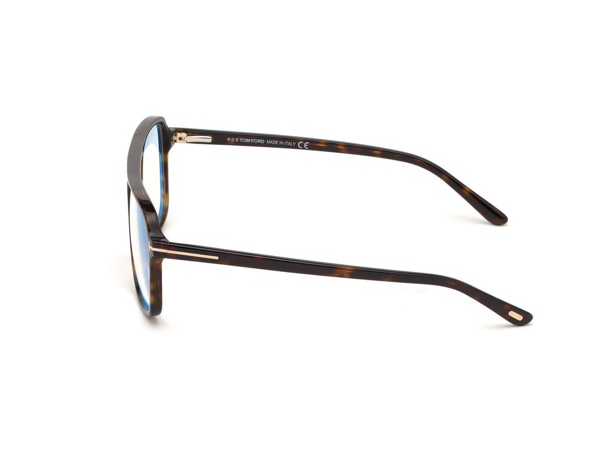 Tomford FT5585-B Frame Brown Male Full Shell Frame — Brown frame — view 2