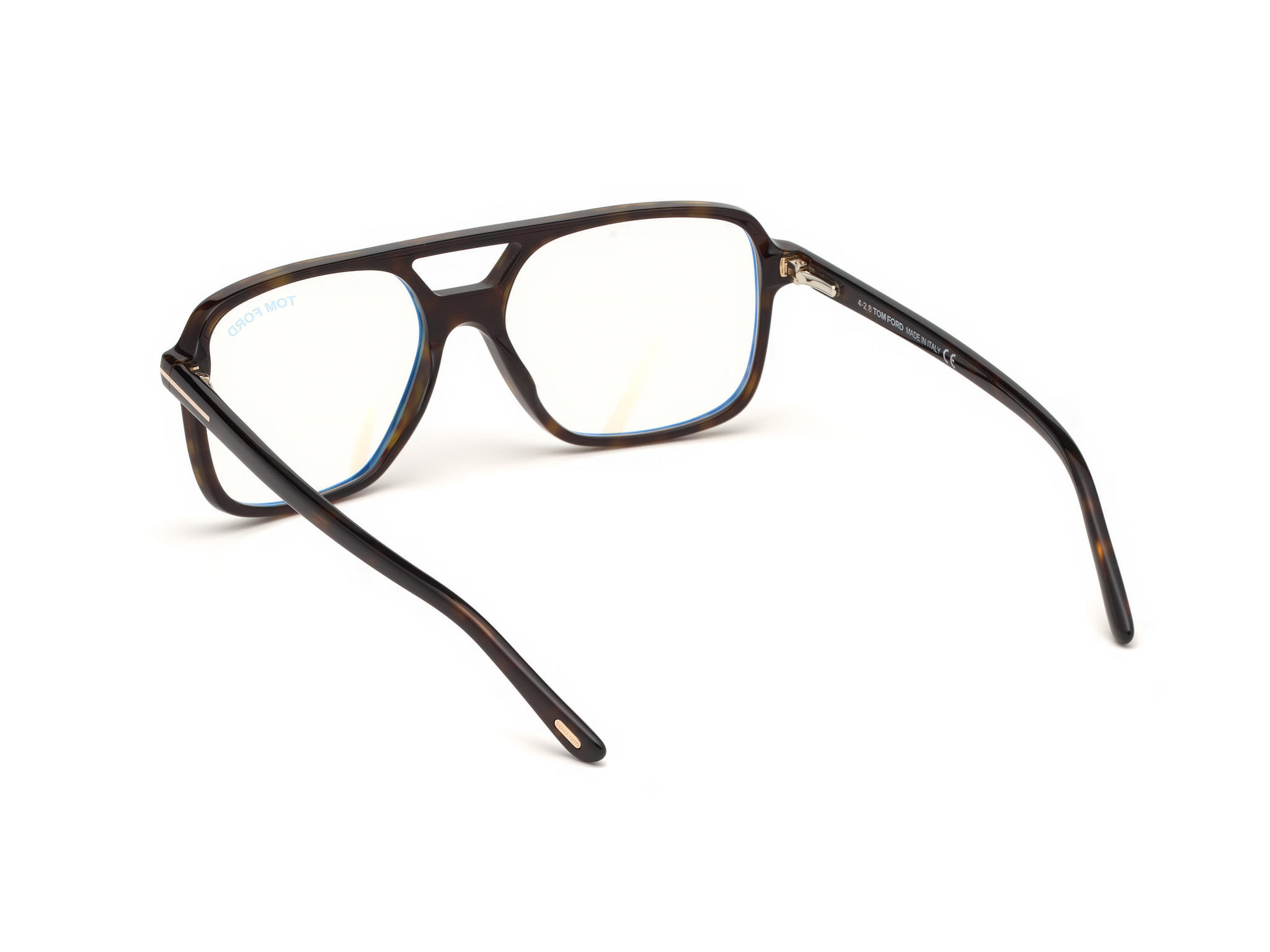 Tomford FT5585-B Frame Brown Male Full Shell Frame — Brown frame — view 3
