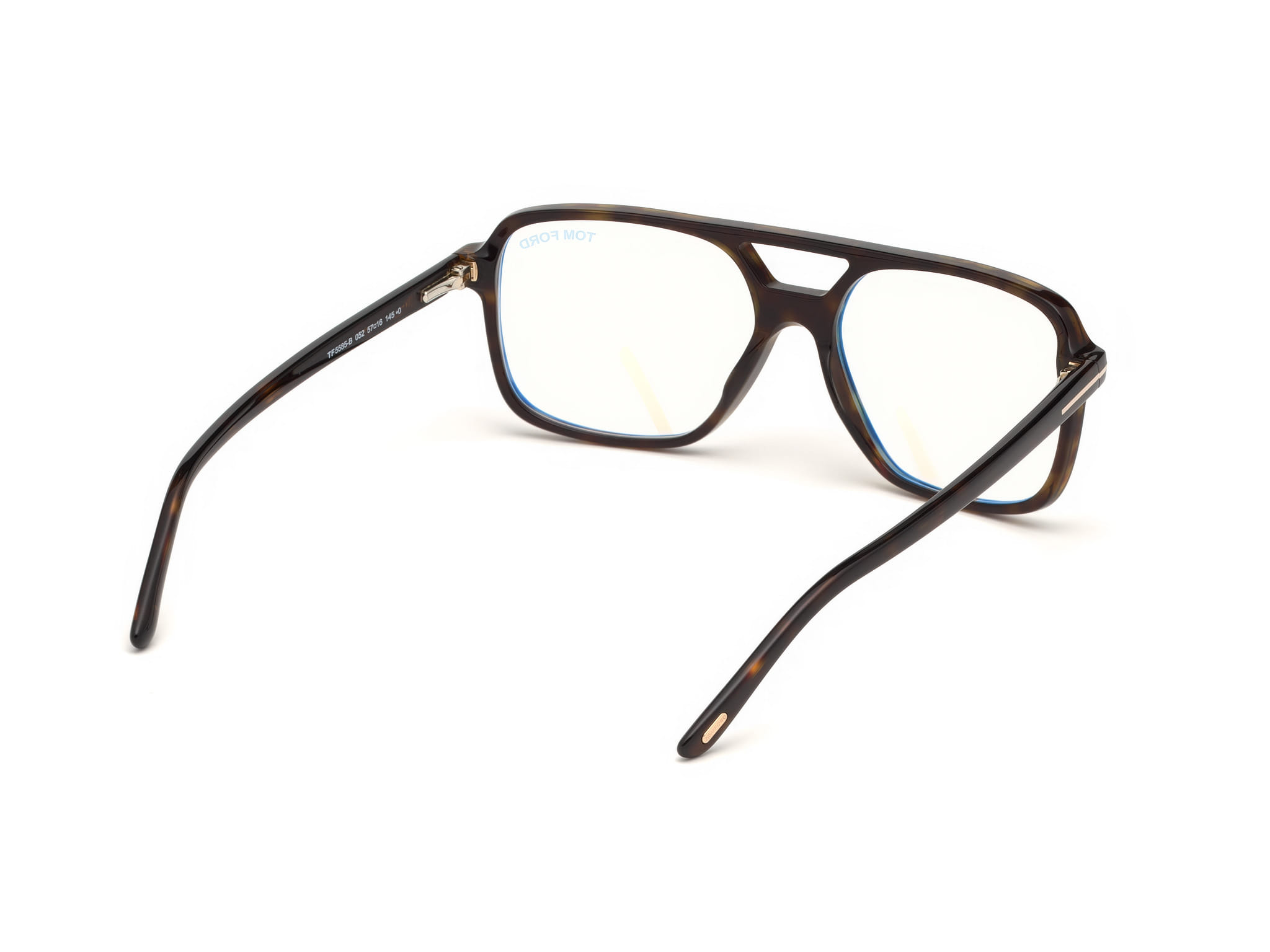 Tomford FT5585-B Frame Brown Male Full Shell Frame — Brown frame — view 5
