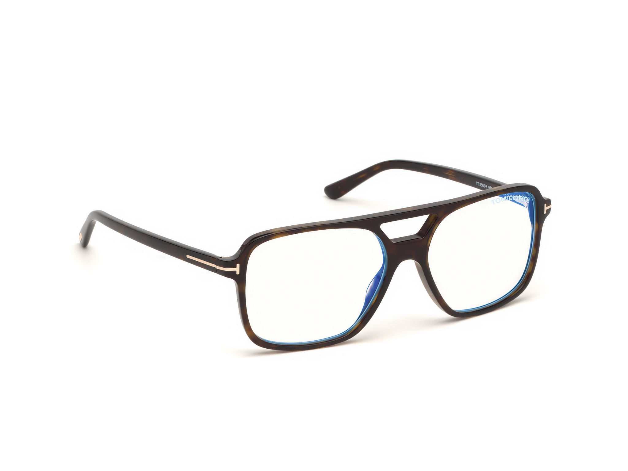 Tomford FT5585-B Frame Brown Male Full Shell Frame — Brown frame — view 7
