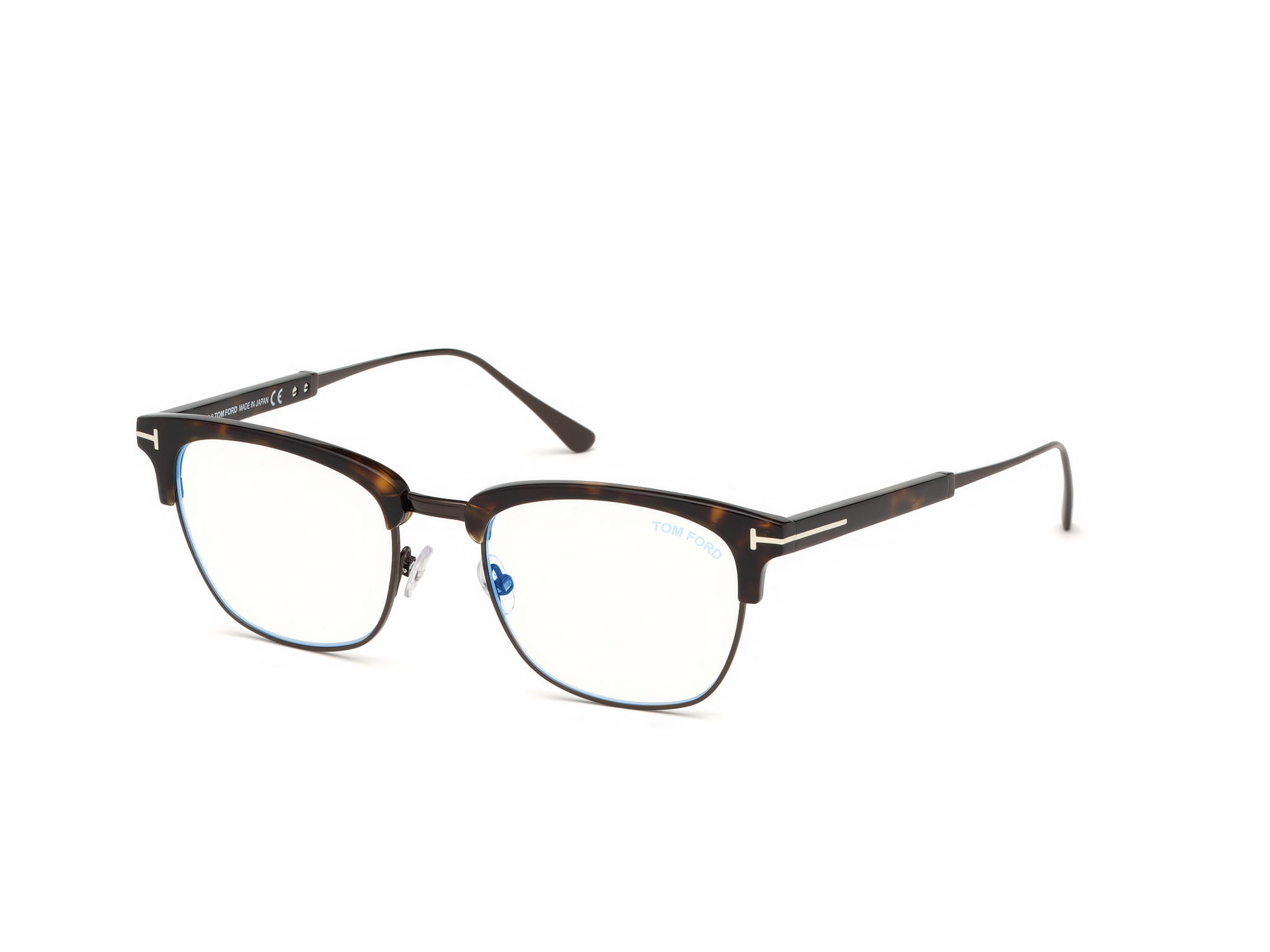 Tomford FT5590-B Frame Brown Male Full Titanium — Brown frame