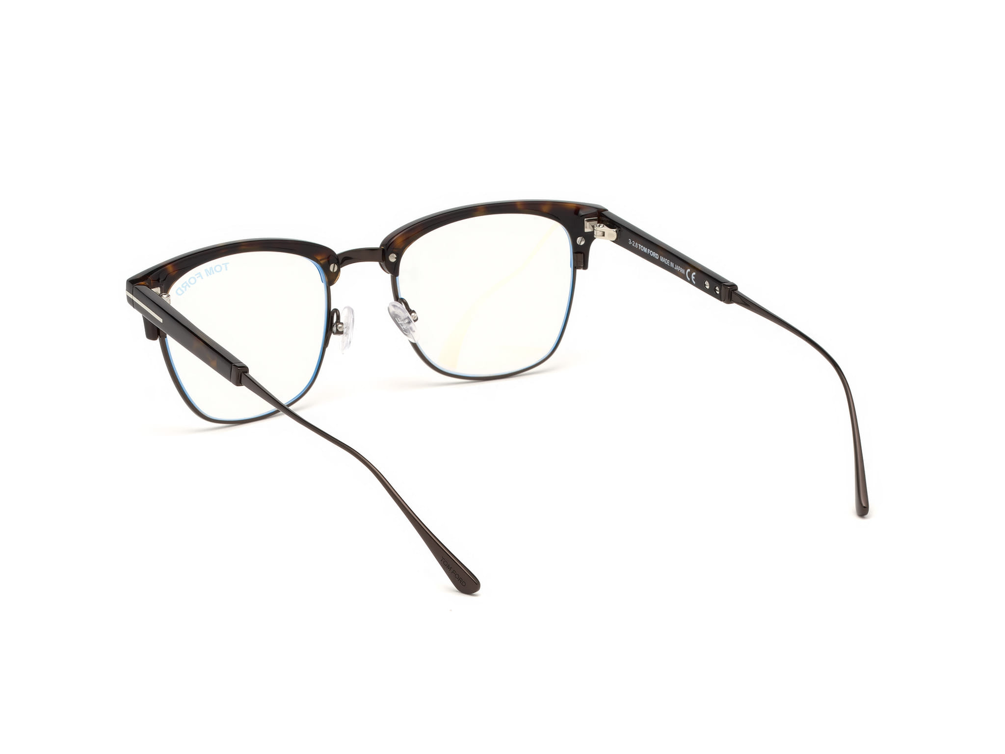 Tomford FT5590-B Frame Brown Male Full Titanium Frame — Brown frame — view 3