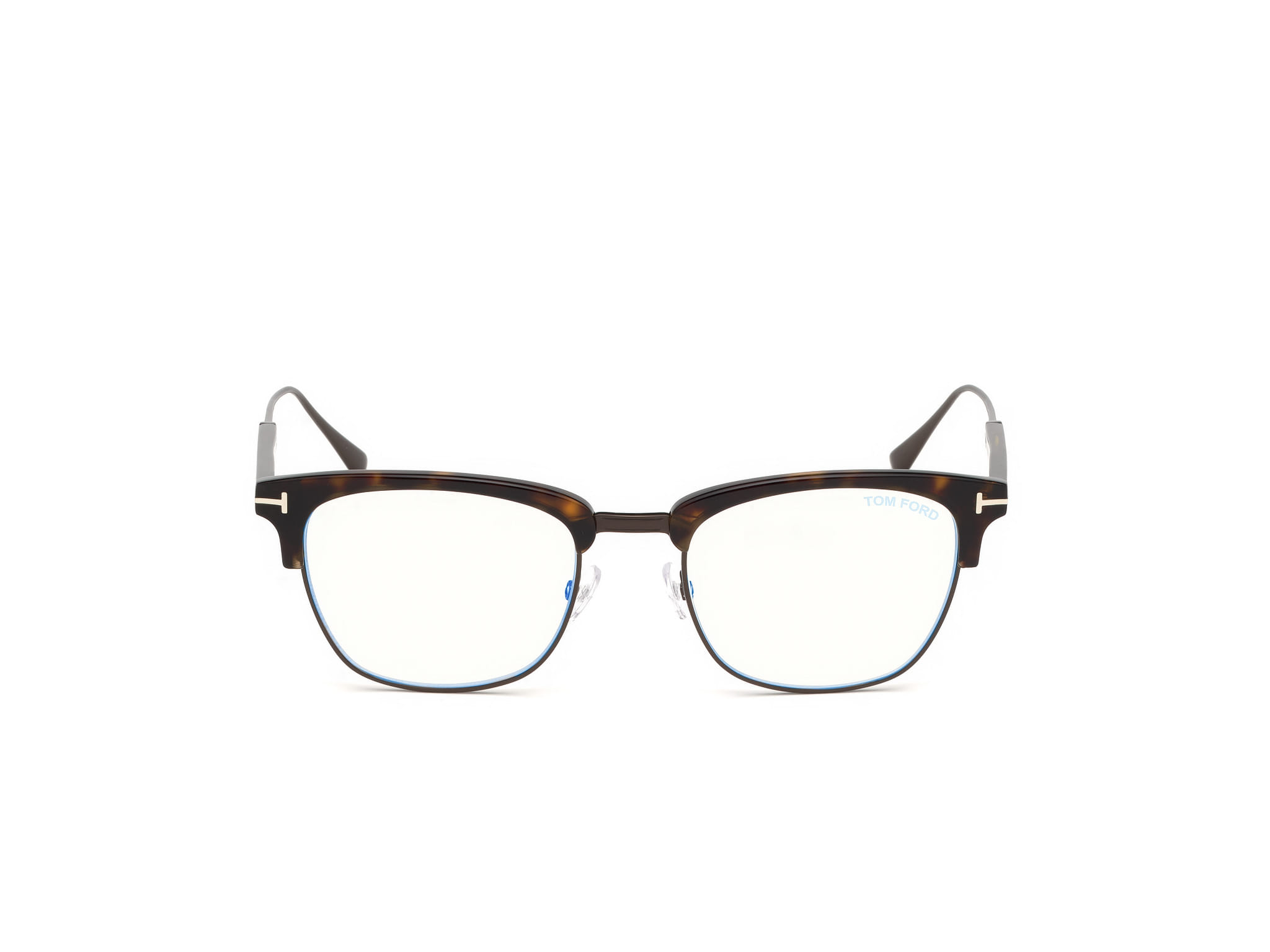 Tomford FT5590-B Frame Brown Male Full Titanium Frame — Brown frame — view 8