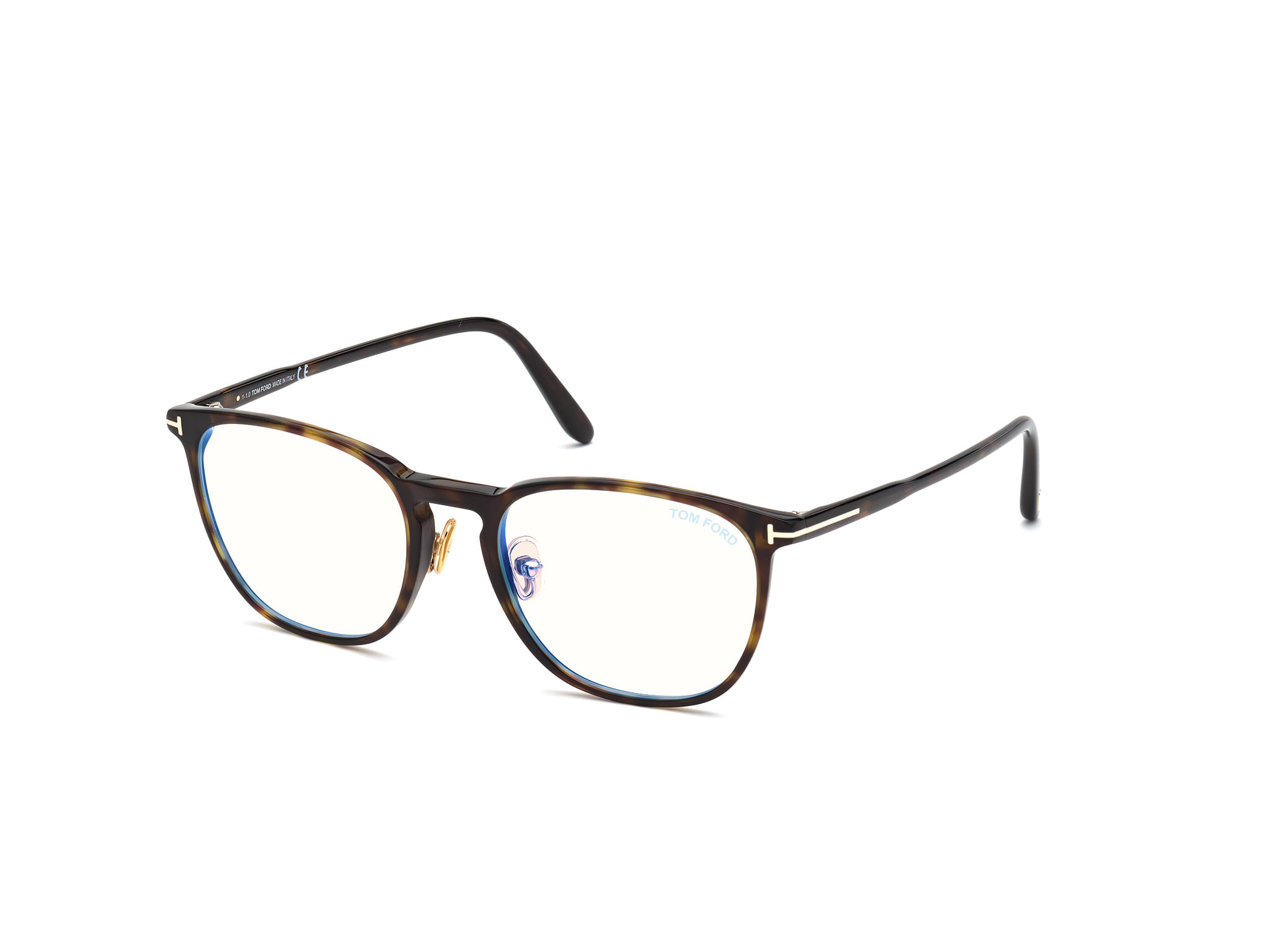 Tomford FT5700-B Frame Brown Male Full Shell Frame — Brown frame — view 1