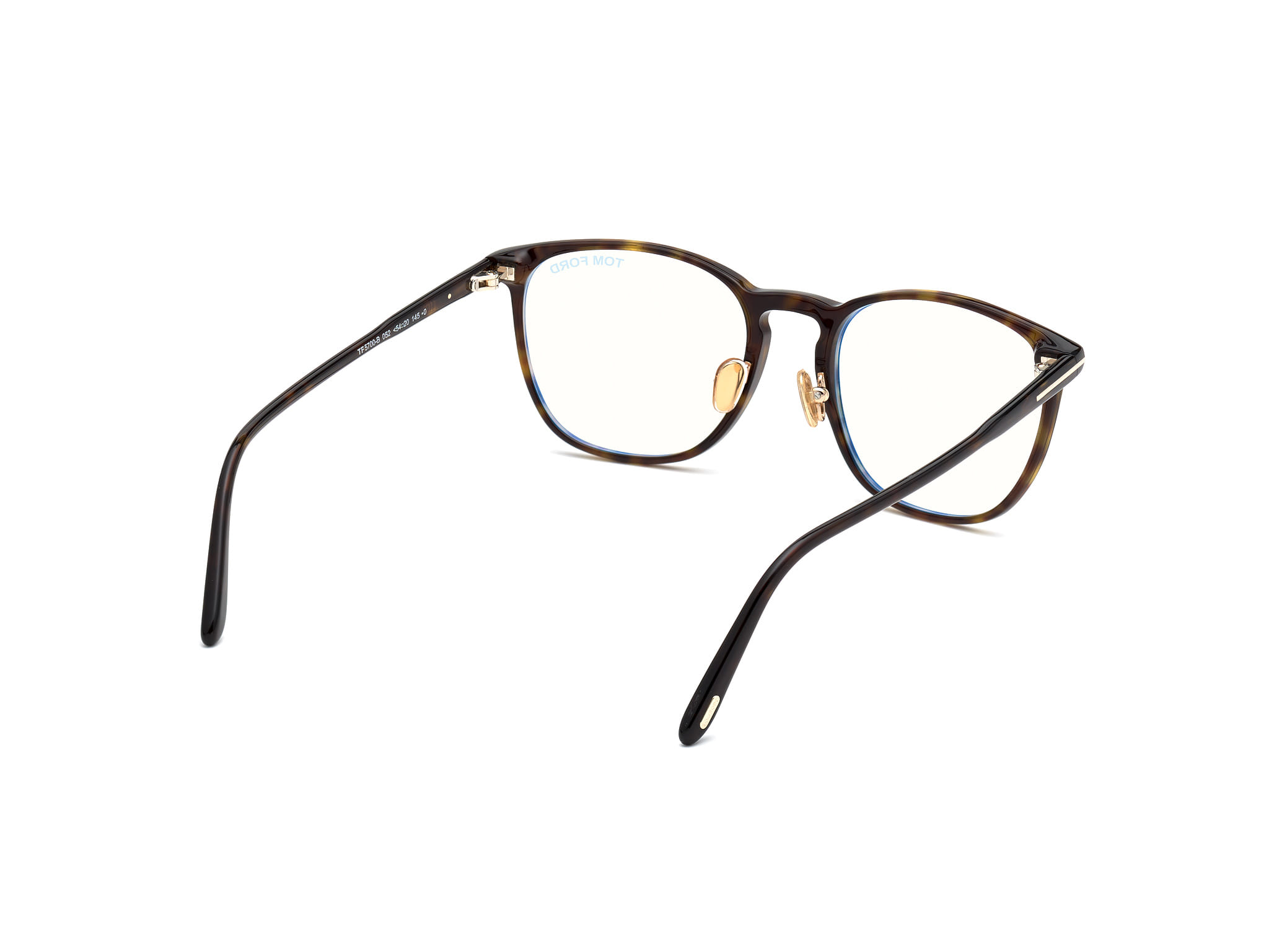 Tomford FT5700-B Frame Brown Male Full Shell Frame — Brown frame — view 5