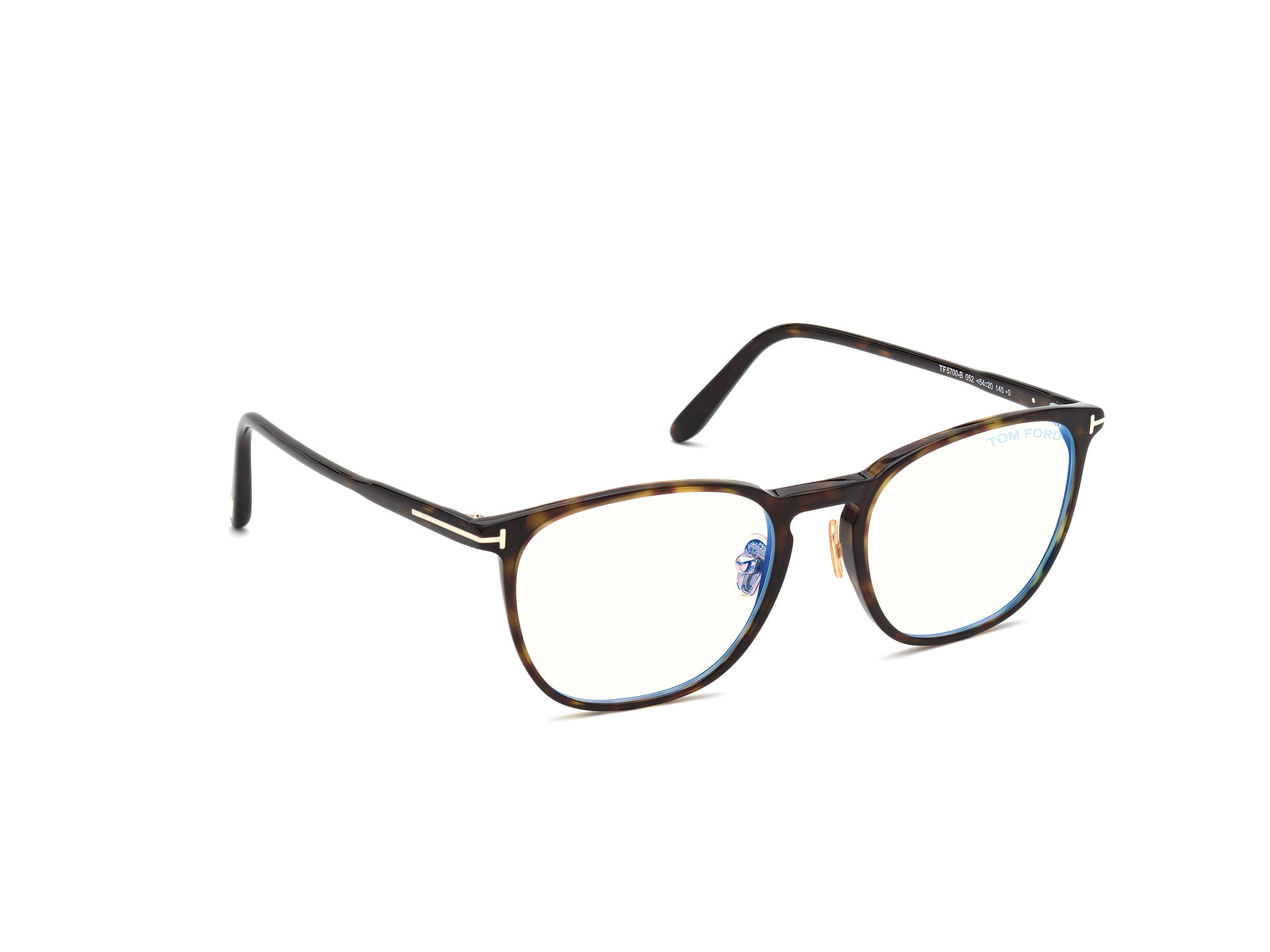 Tomford FT5700-B Frame Brown Male Full Shell Frame — Brown frame — view 7
