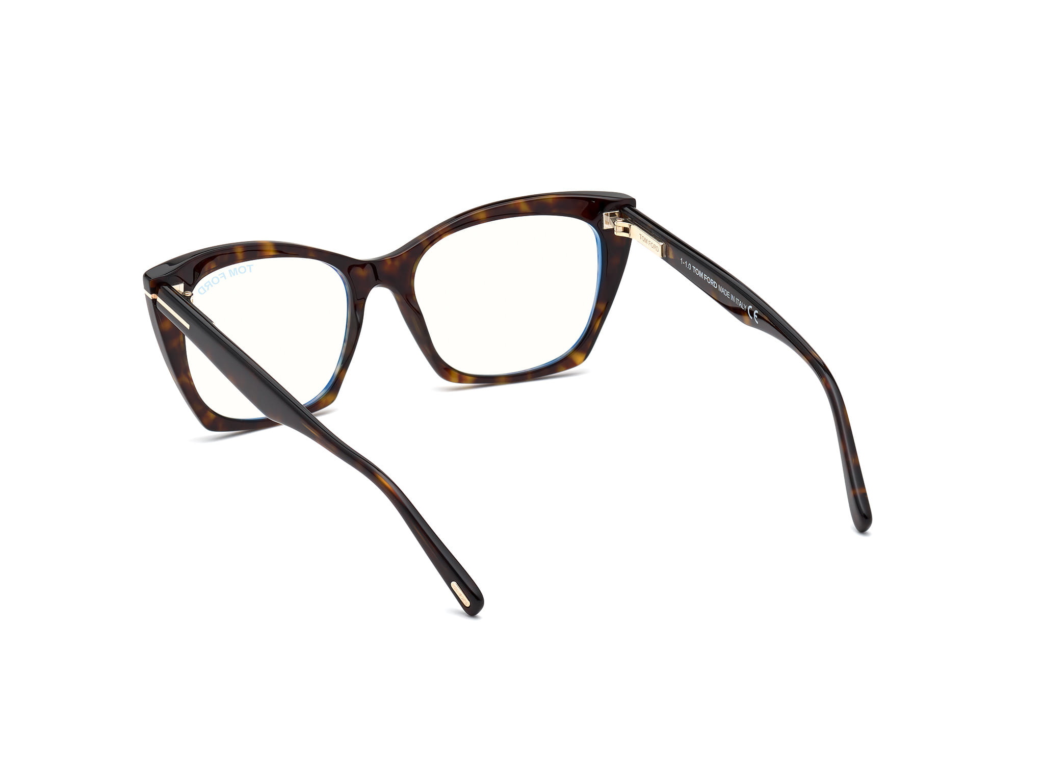 Tomford FT5709-B Frame Brown Female Full Shell Frame — Brown frame — view 3