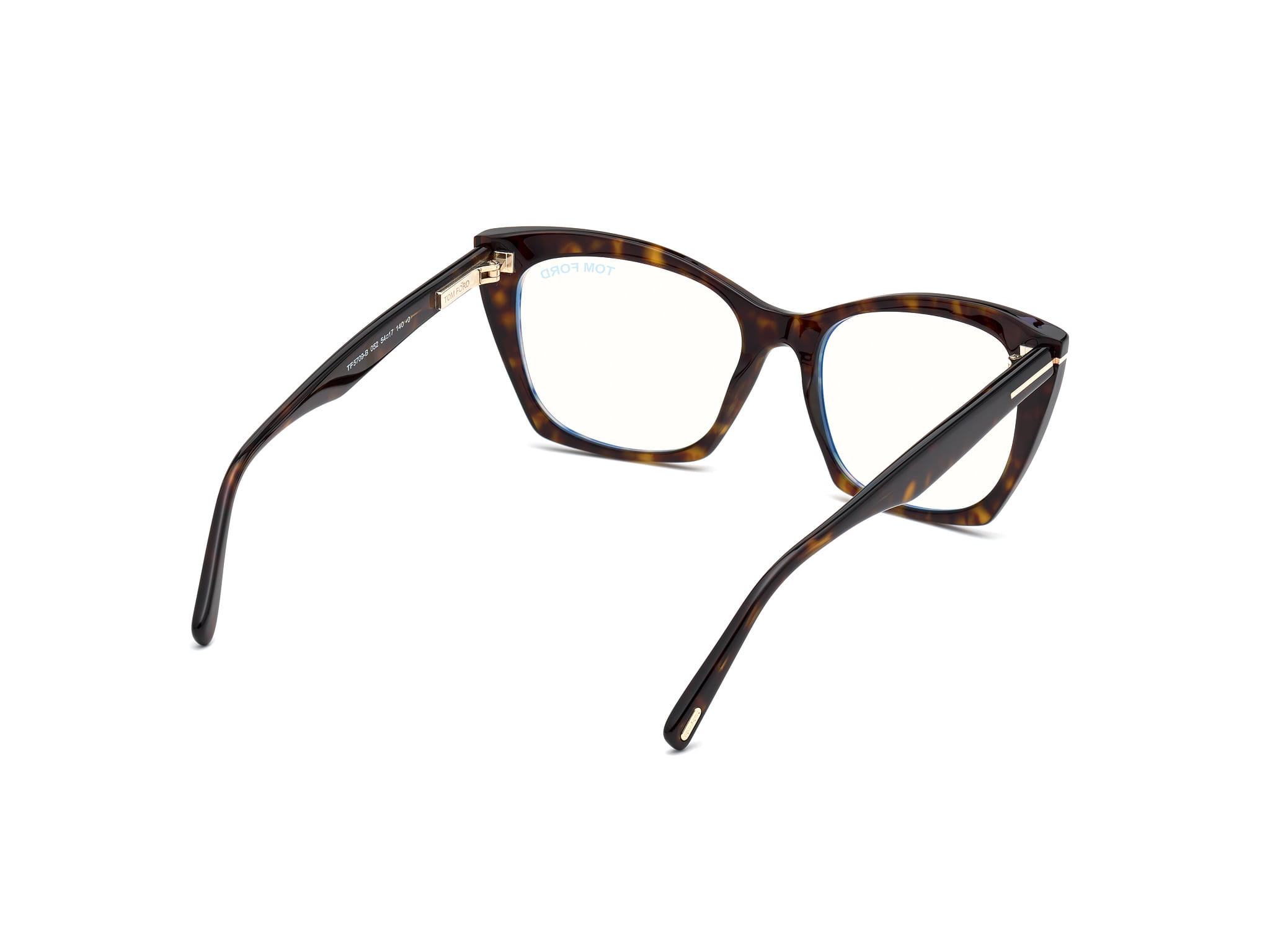 Tomford FT5709-B Frame Brown Female Full Shell Frame — Brown frame — view 5