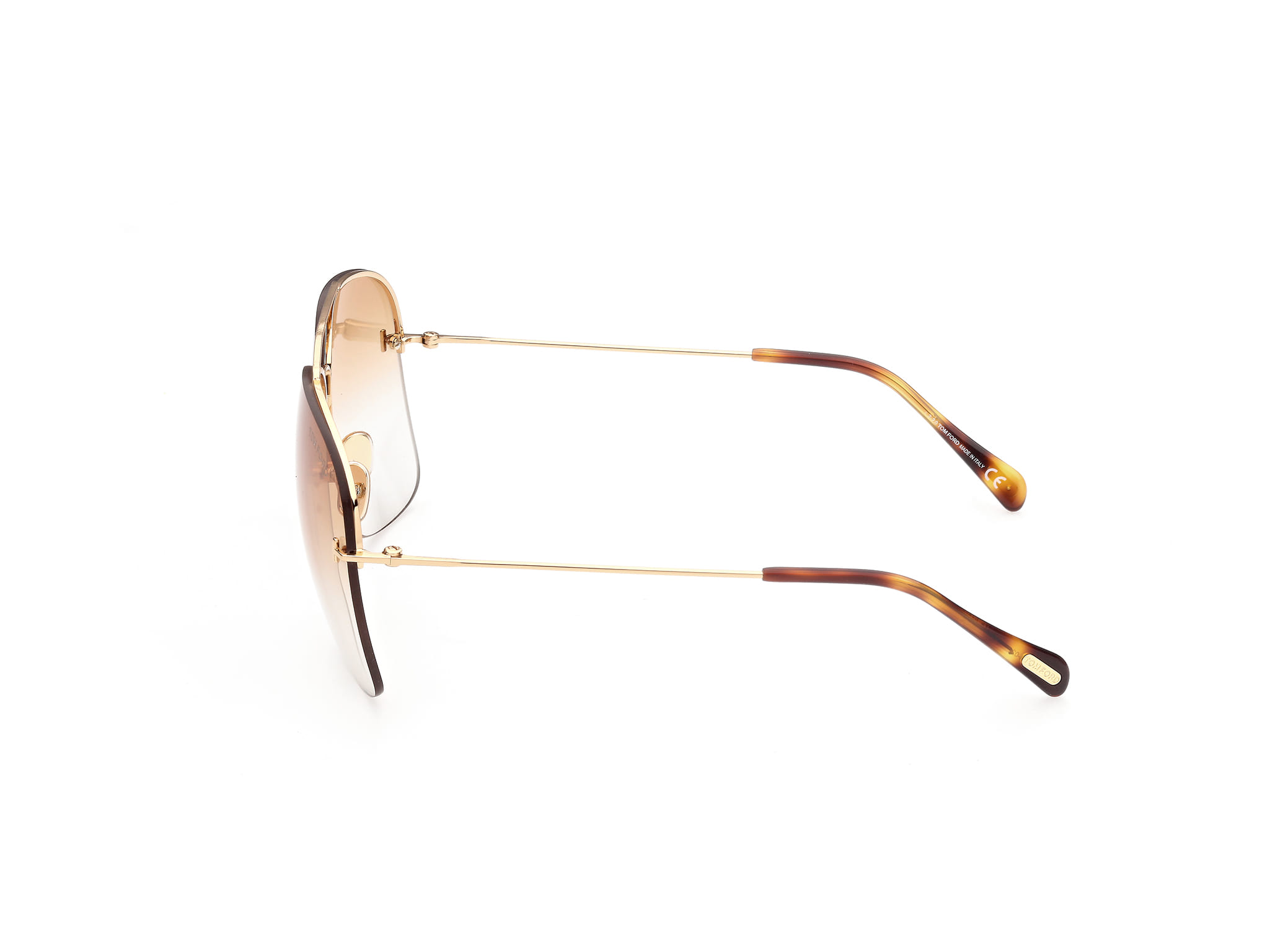 Tomford FT0883 Sunglass Gold Male RimLess Metal Sunglass — Gold frame — view 2